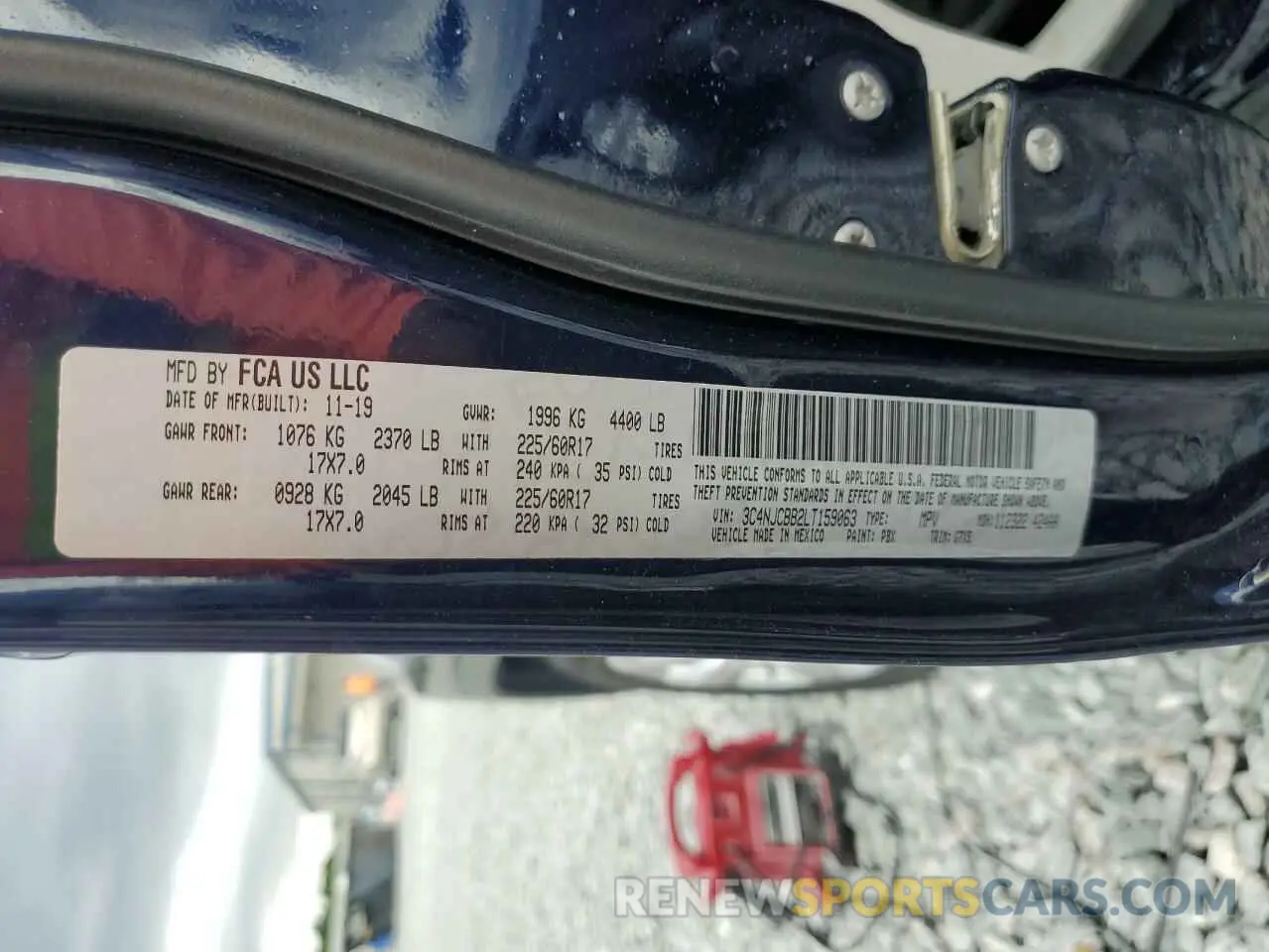 15 fotografías del automóvil dañado 3C4NJCBB2LT159063 JEEP COMPASS 2020