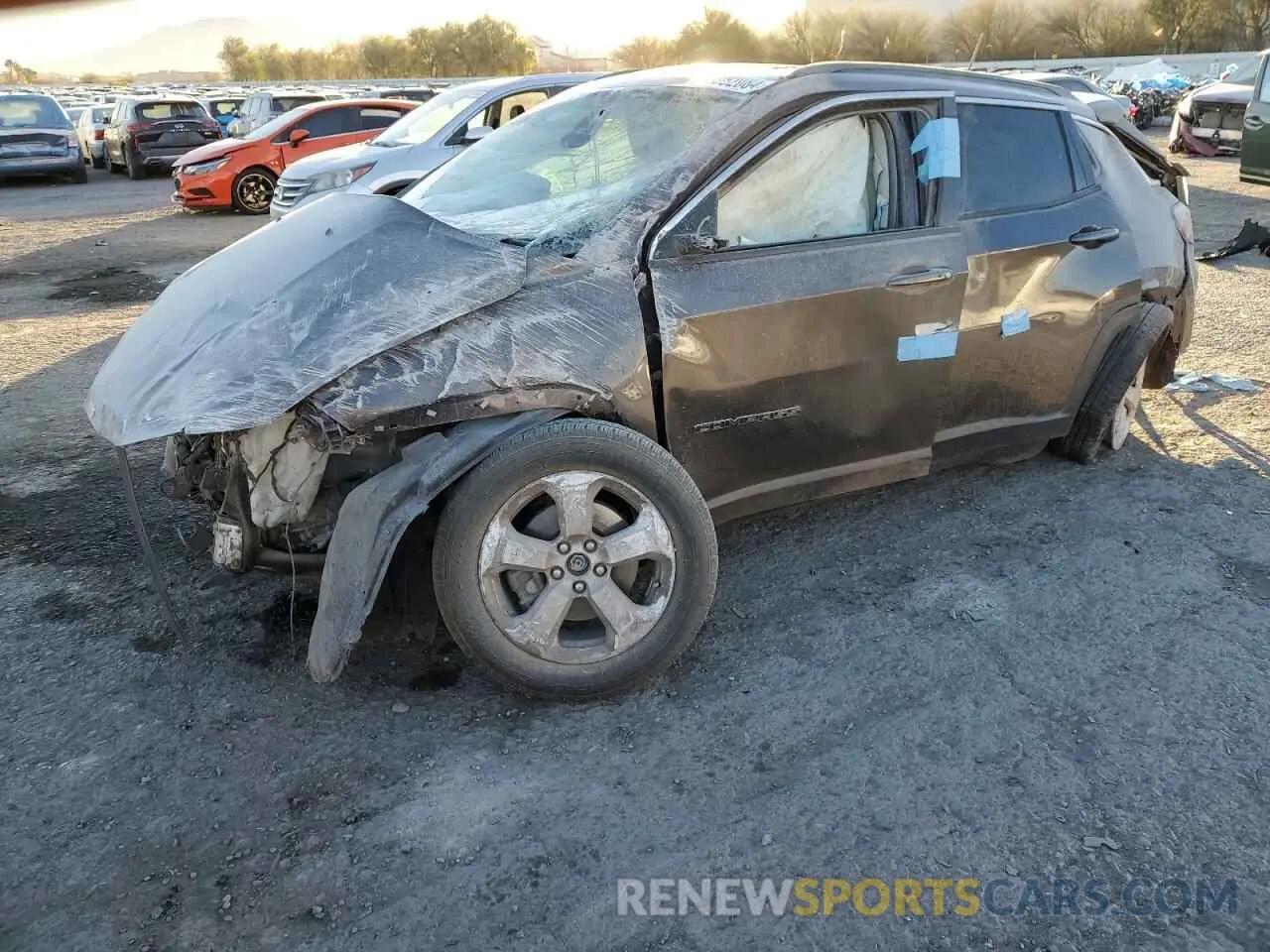 1 fotografías del automóvil dañado 3C4NJCBB2LT169561 JEEP COMPASS 2020