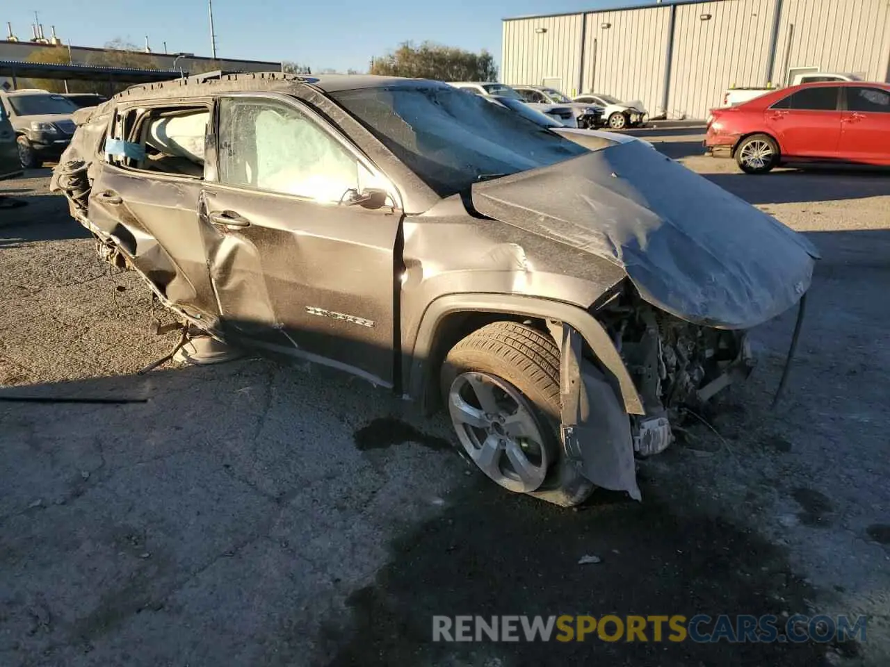 4 fotografías del automóvil dañado 3C4NJCBB2LT169561 JEEP COMPASS 2020