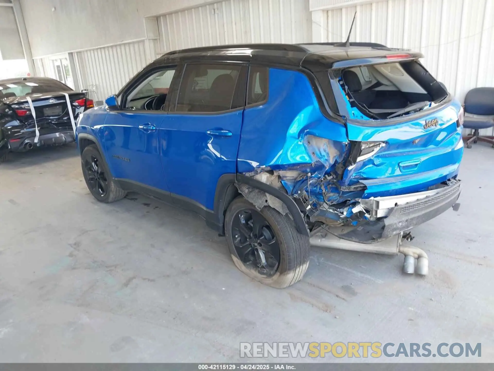3 fotografías del automóvil dañado 3C4NJCBB3LT257440 JEEP COMPASS 2020