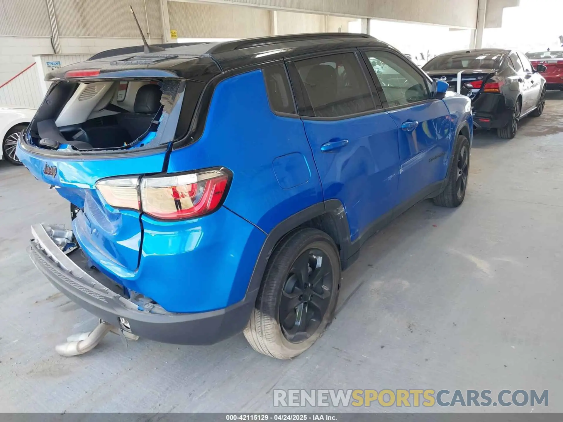 4 fotografías del automóvil dañado 3C4NJCBB3LT257440 JEEP COMPASS 2020