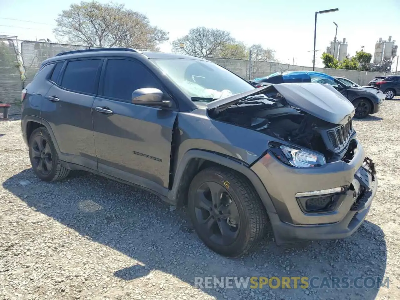 4 fotografías del automóvil dañado 3C4NJCBB4LT205864 JEEP COMPASS 2020