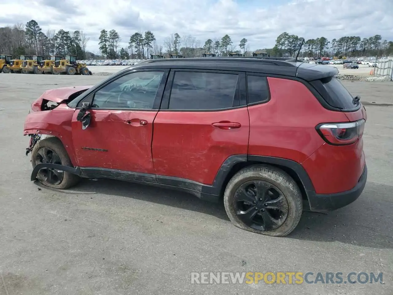 2 fotografías del automóvil dañado 3C4NJCBB5LT162409 JEEP COMPASS 2020