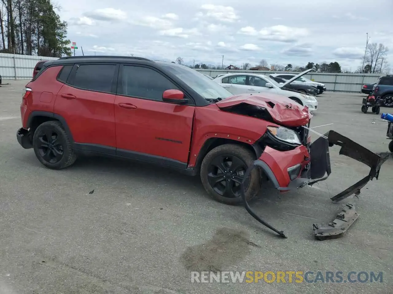 4 fotografías del automóvil dañado 3C4NJCBB5LT162409 JEEP COMPASS 2020