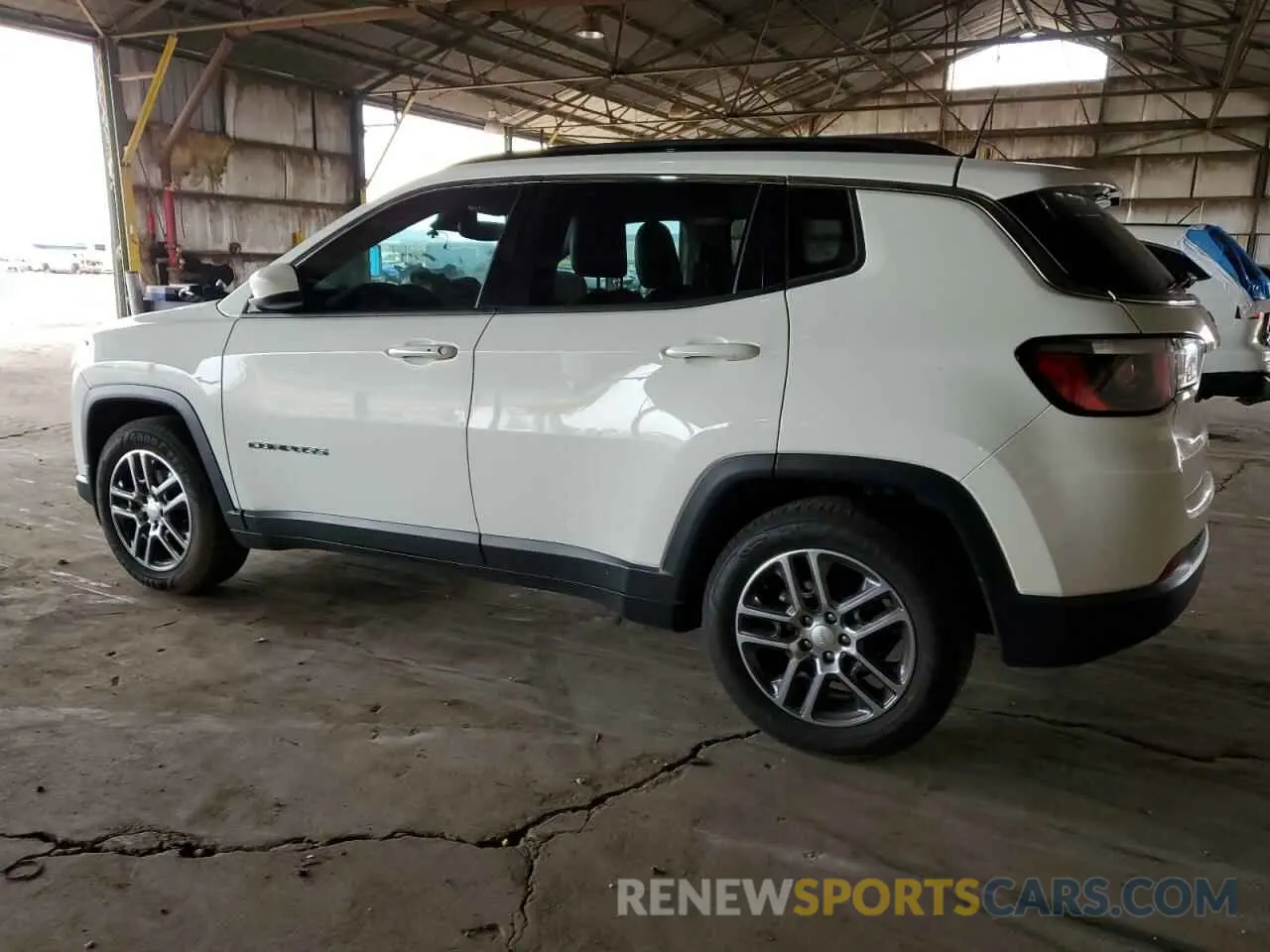 2 fotografías del automóvil dañado 3C4NJCBB5LT241661 JEEP COMPASS 2020
