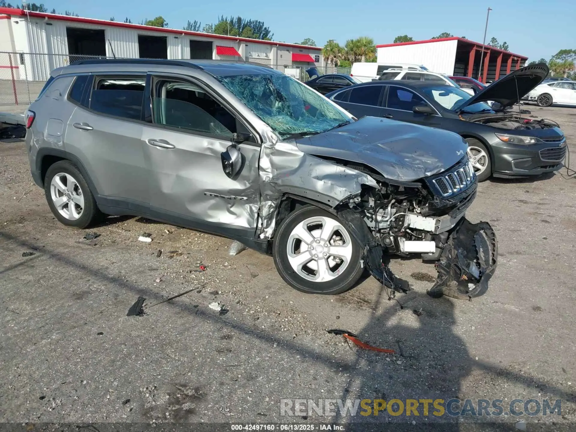1 fotografías del automóvil dañado 3C4NJCBB6LT235321 JEEP COMPASS 2020