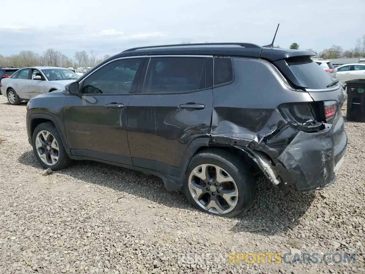 2 fotografías del automóvil dañado 3C4NJCCB0LT120938 JEEP COMPASS 2020
