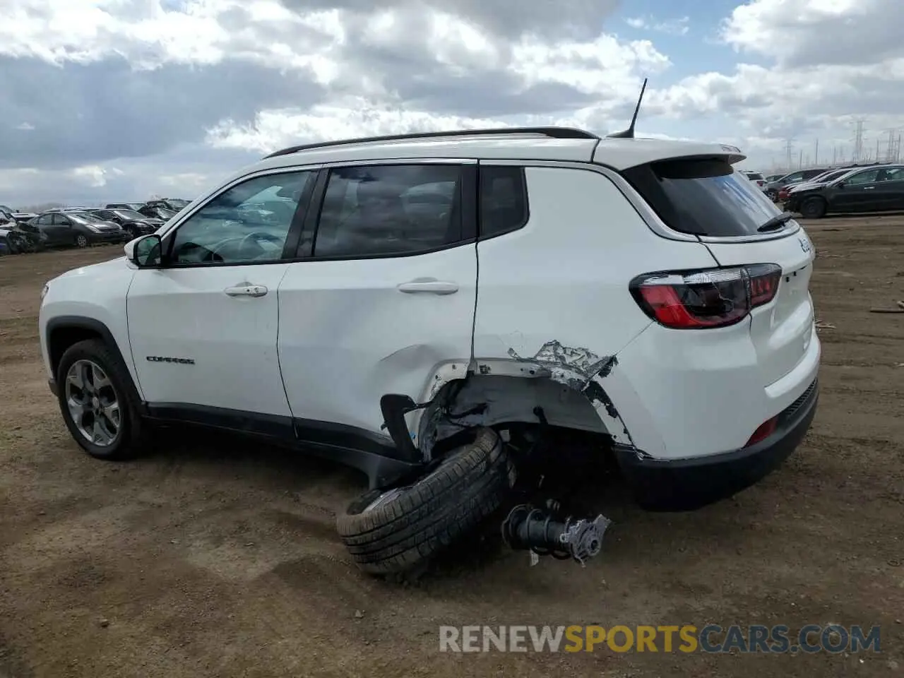 2 fotografías del automóvil dañado 3C4NJCCB2LT128992 JEEP COMPASS 2020