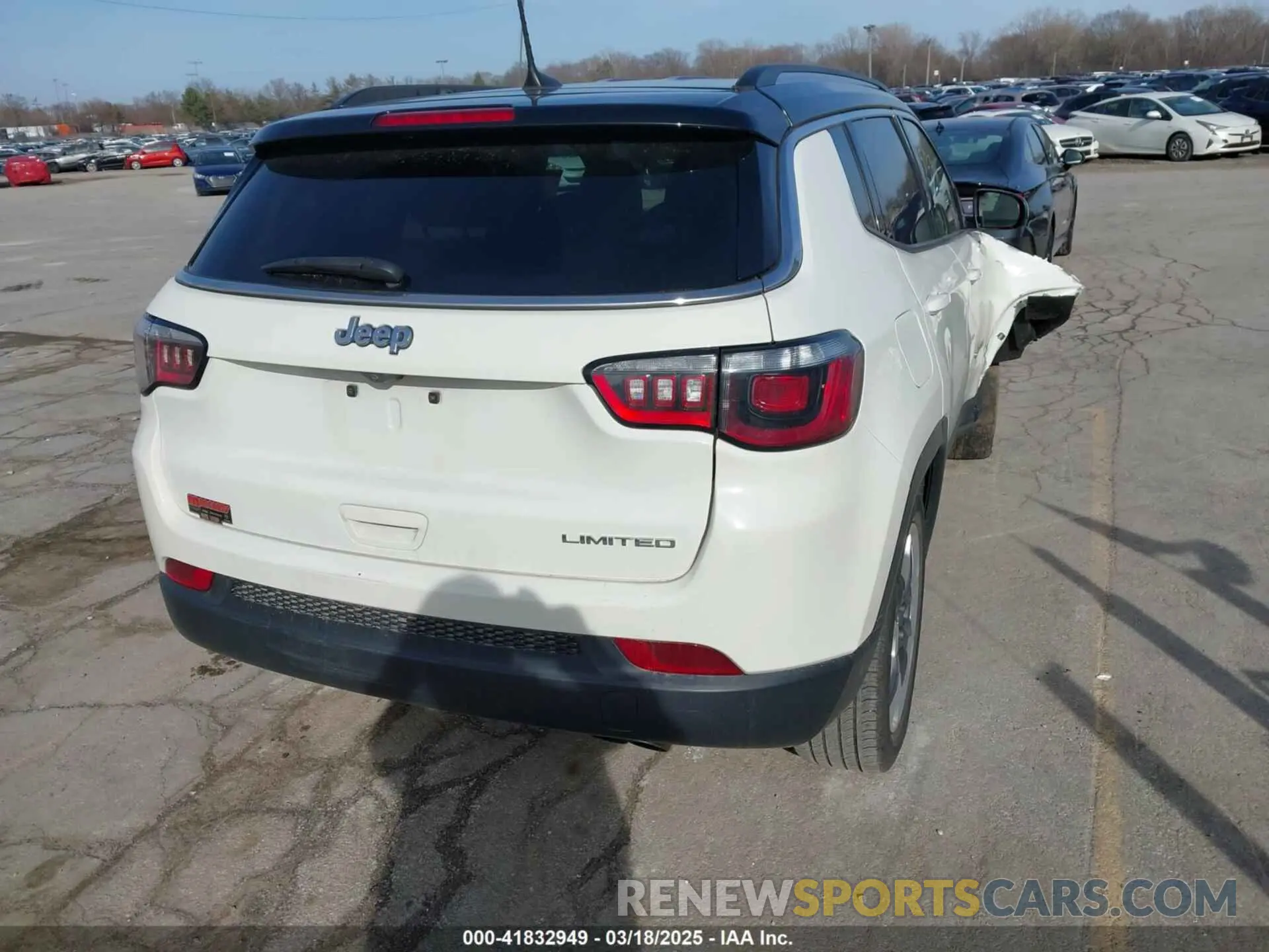 4 fotografías del automóvil dañado 3C4NJCCB2LT247237 JEEP COMPASS 2020