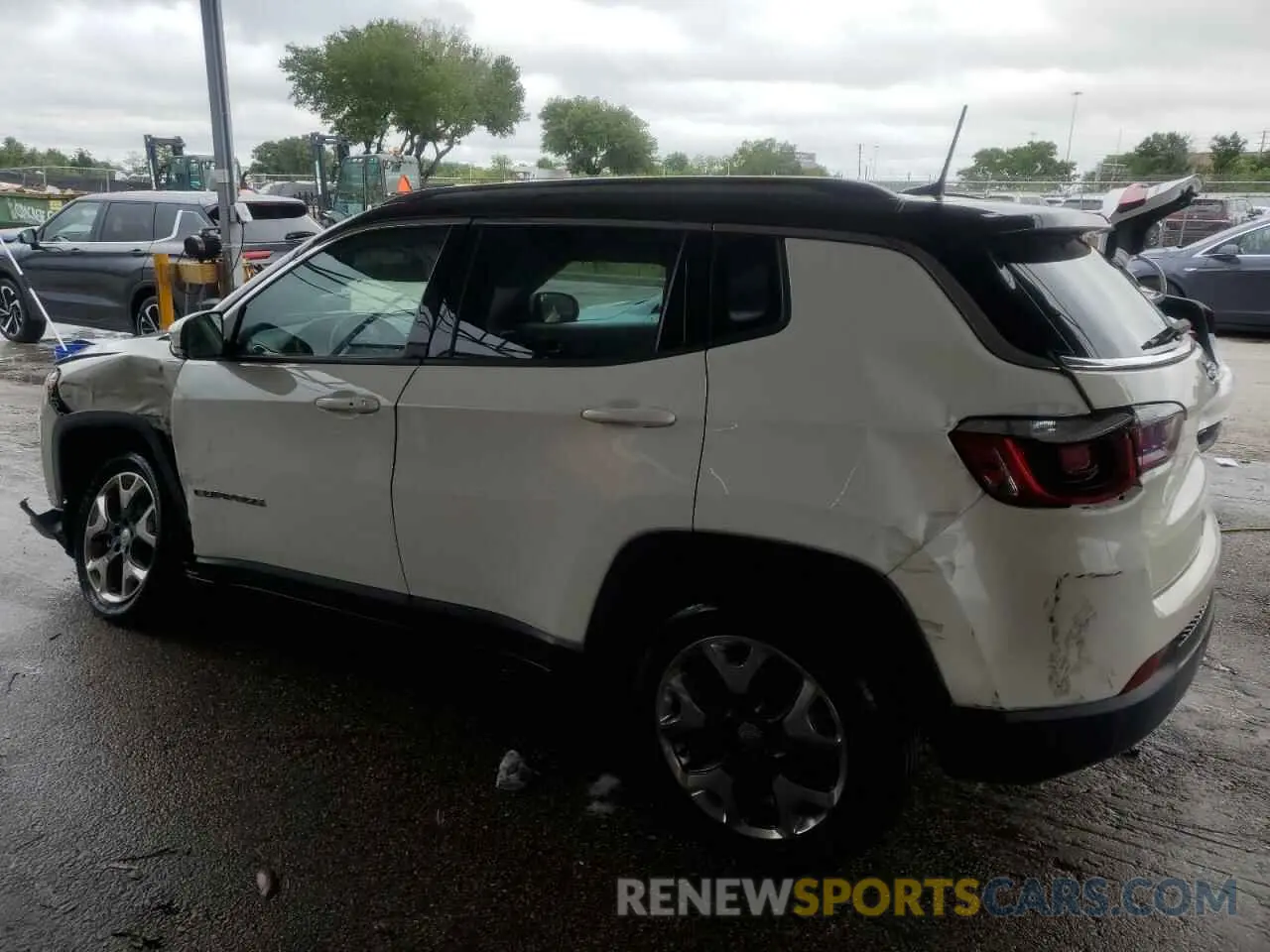 2 fotografías del automóvil dañado 3C4NJCCB7LT114392 JEEP COMPASS 2020