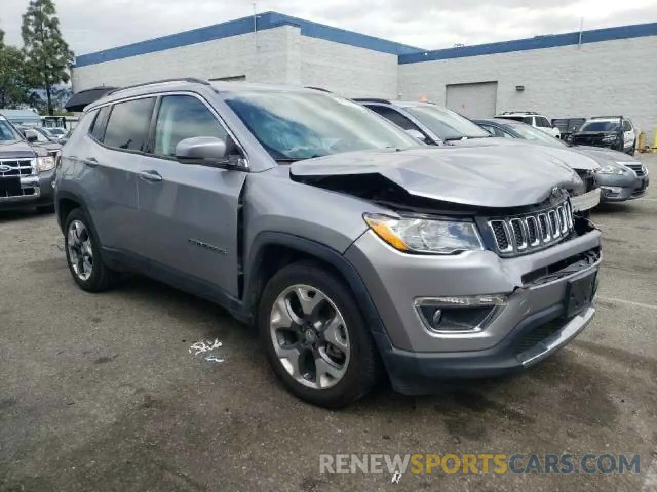 4 fotografías del automóvil dañado 3C4NJCCB7LT114456 JEEP COMPASS 2020