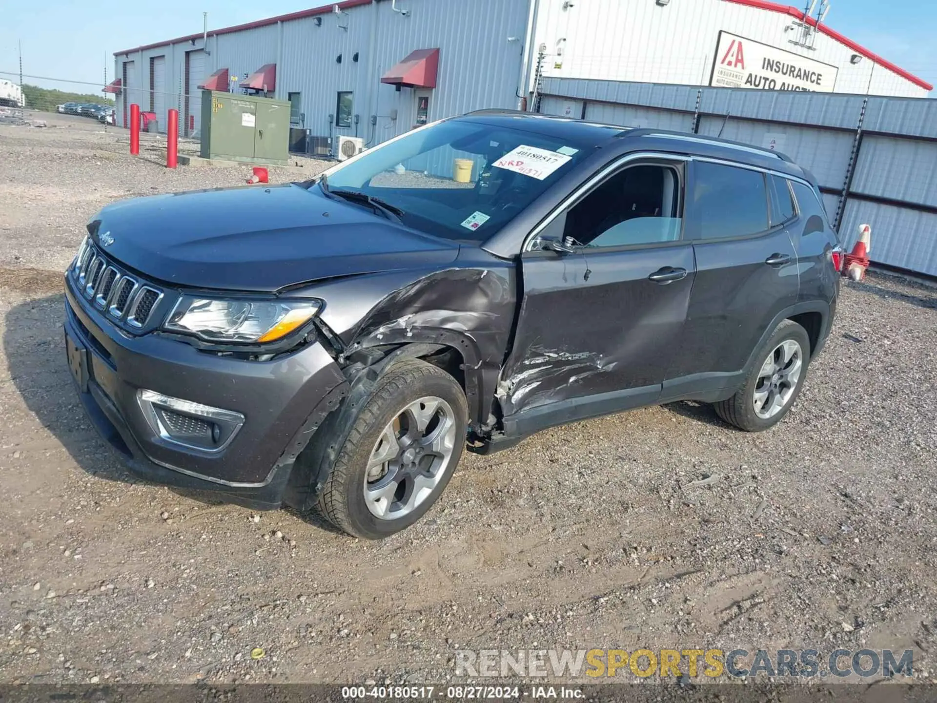 2 fotografías del automóvil dañado 3C4NJCCB7LT170817 JEEP COMPASS 2020