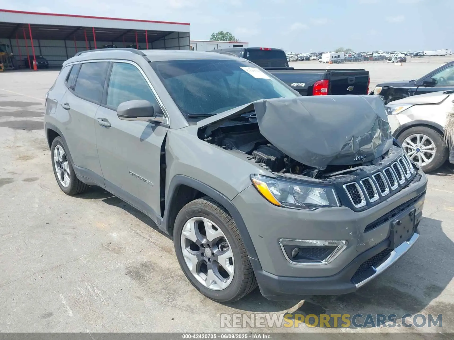 1 fotografías del automóvil dañado 3C4NJCCB8LT128866 JEEP COMPASS 2020