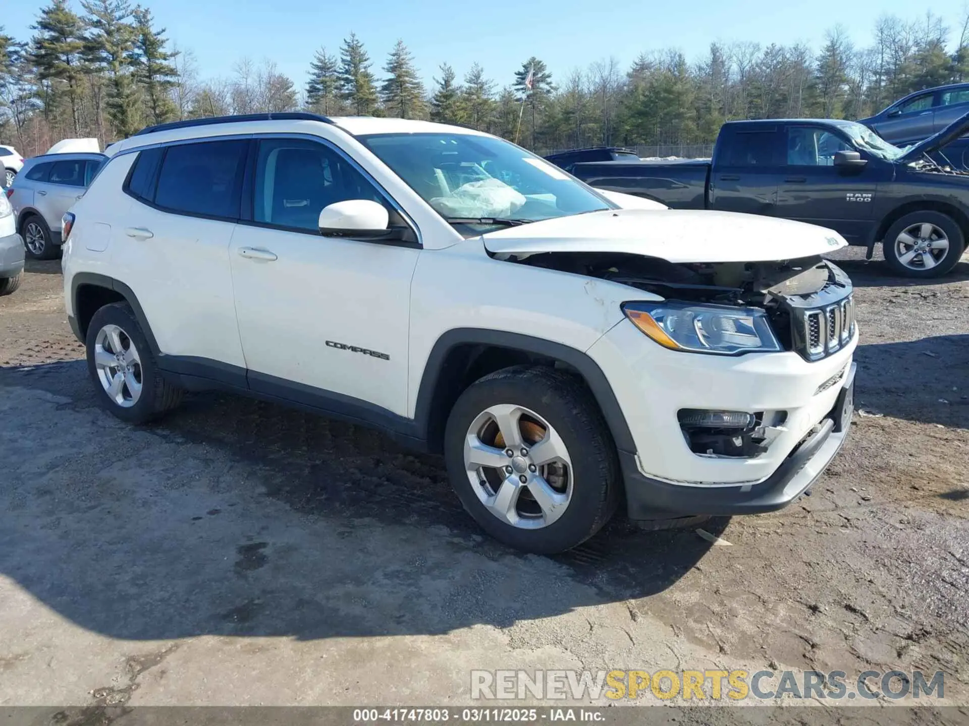 1 fotografías del automóvil dañado 3C4NJDBB0LT145359 JEEP COMPASS 2020
