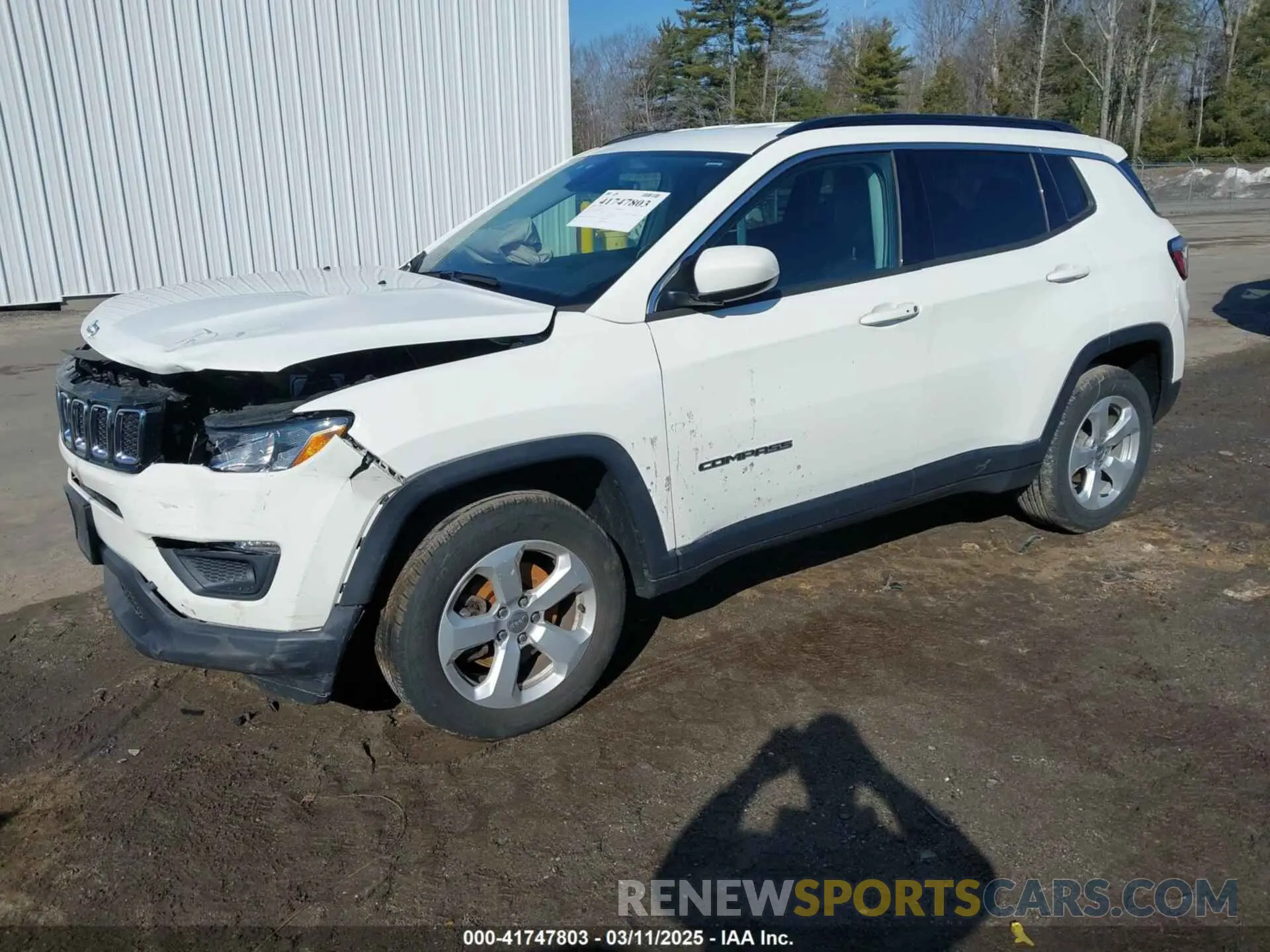 2 fotografías del automóvil dañado 3C4NJDBB0LT145359 JEEP COMPASS 2020