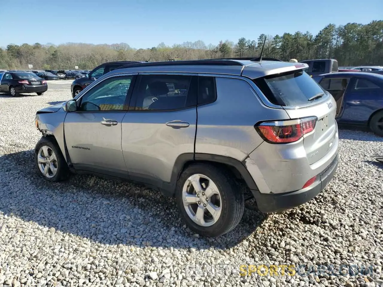 2 fotografías del automóvil dañado 3C4NJDBB0LT164557 JEEP COMPASS 2020