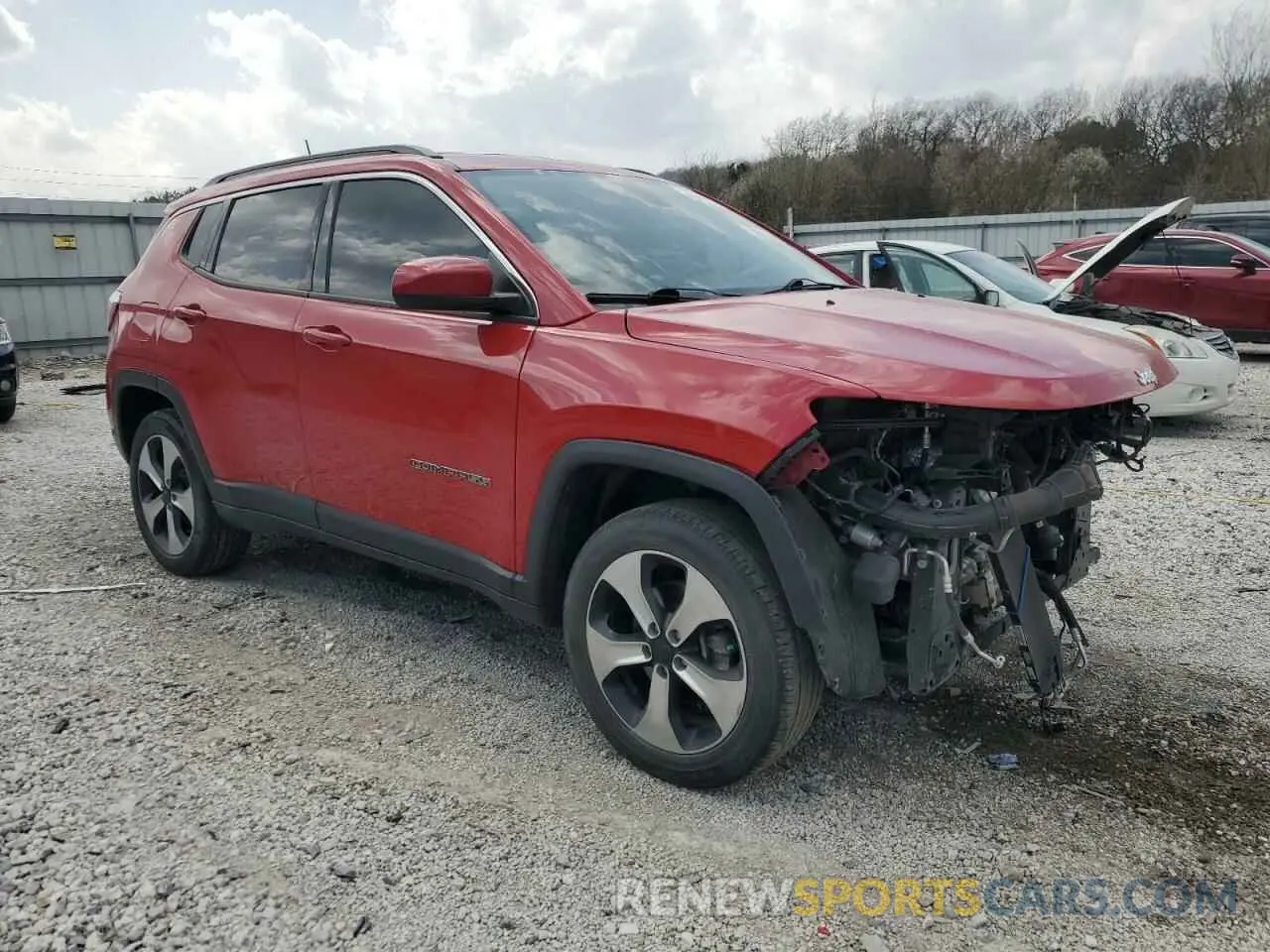 4 fotografías del automóvil dañado 3C4NJDBB1LT100320 JEEP COMPASS 2020
