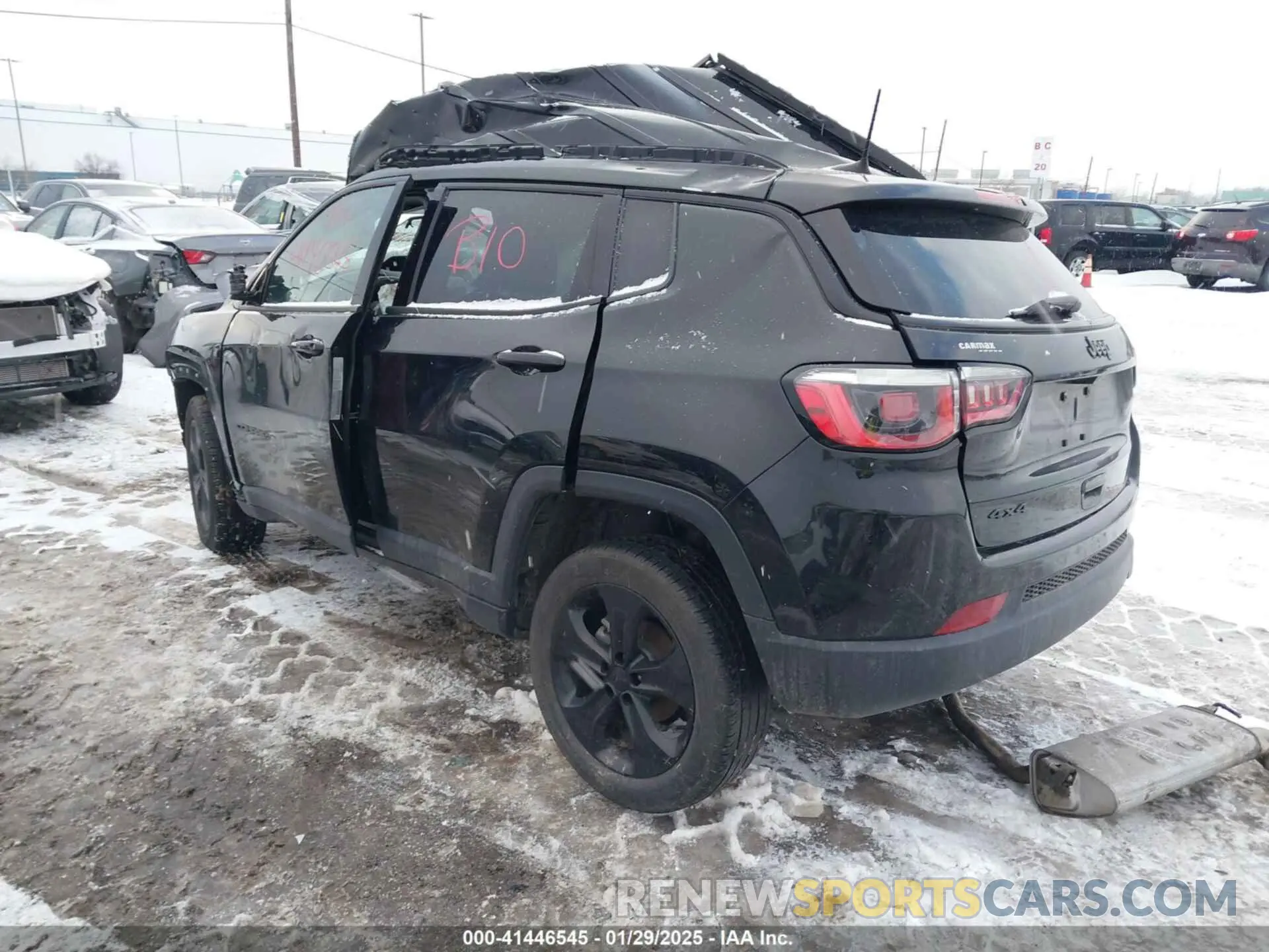 3 fotografías del automóvil dañado 3C4NJDBB1LT133401 JEEP COMPASS 2020