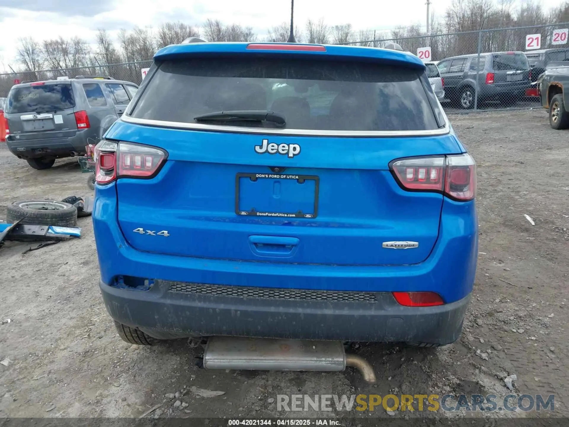 16 fotografías del automóvil dañado 3C4NJDBB1LT160484 JEEP COMPASS 2020
