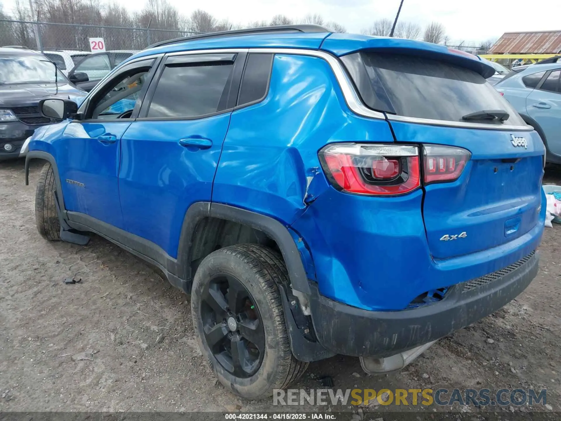 3 fotografías del automóvil dañado 3C4NJDBB1LT160484 JEEP COMPASS 2020