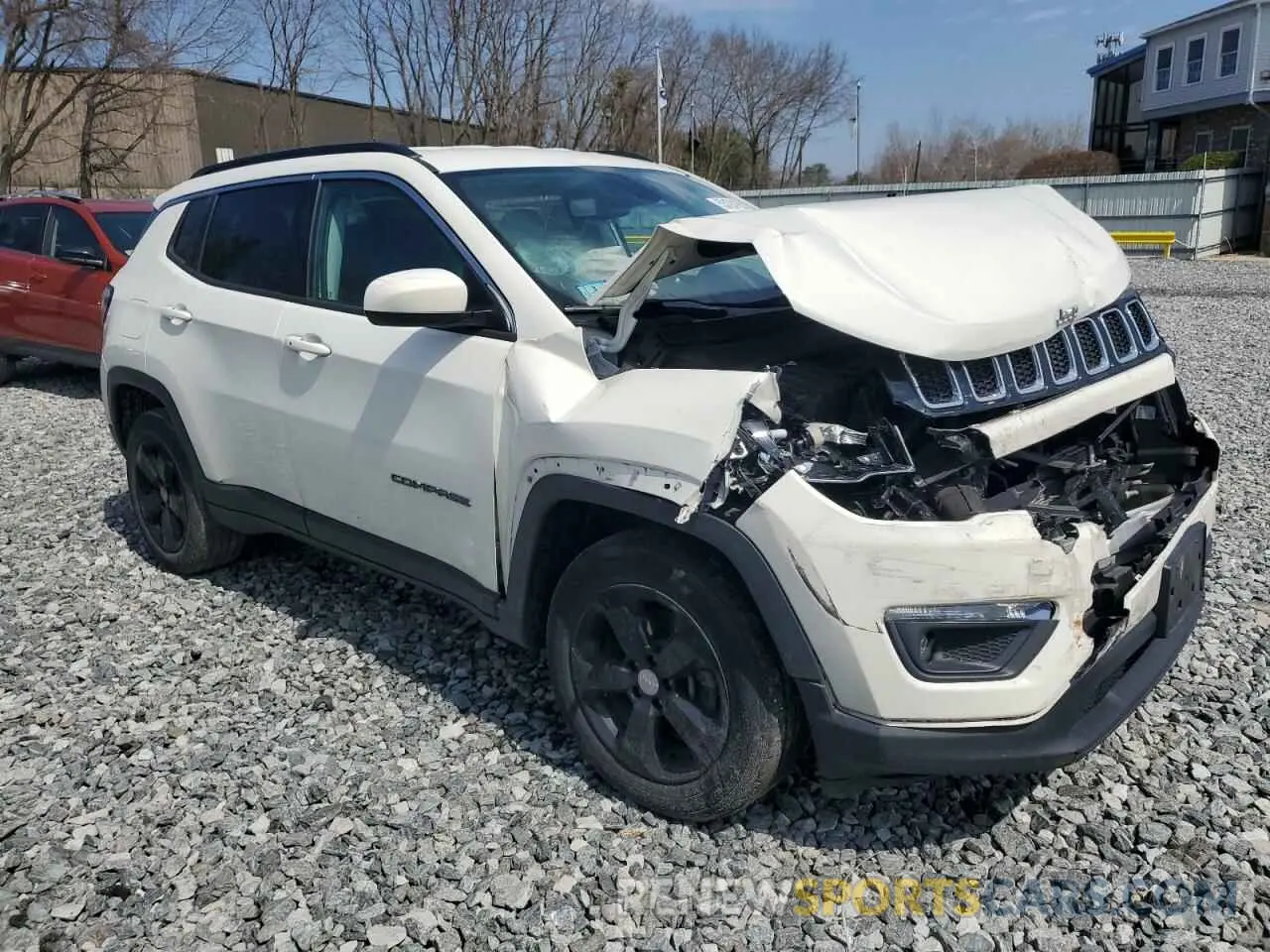4 fotografías del automóvil dañado 3C4NJDBB2LT104280 JEEP COMPASS 2020