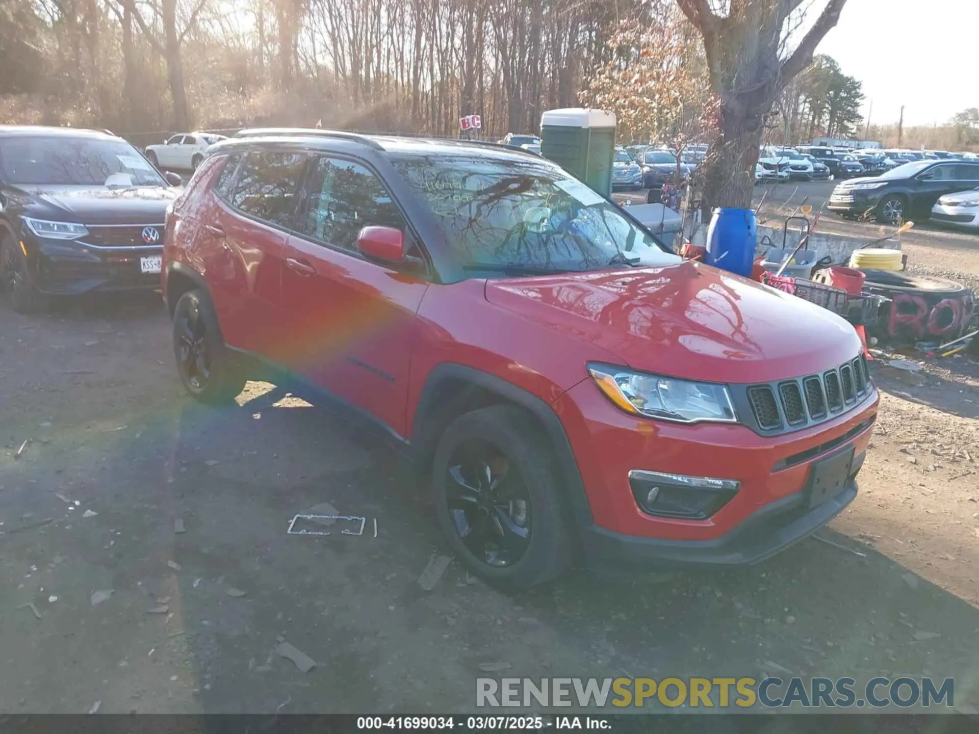 1 fotografías del automóvil dañado 3C4NJDBB5LT149875 JEEP COMPASS 2020