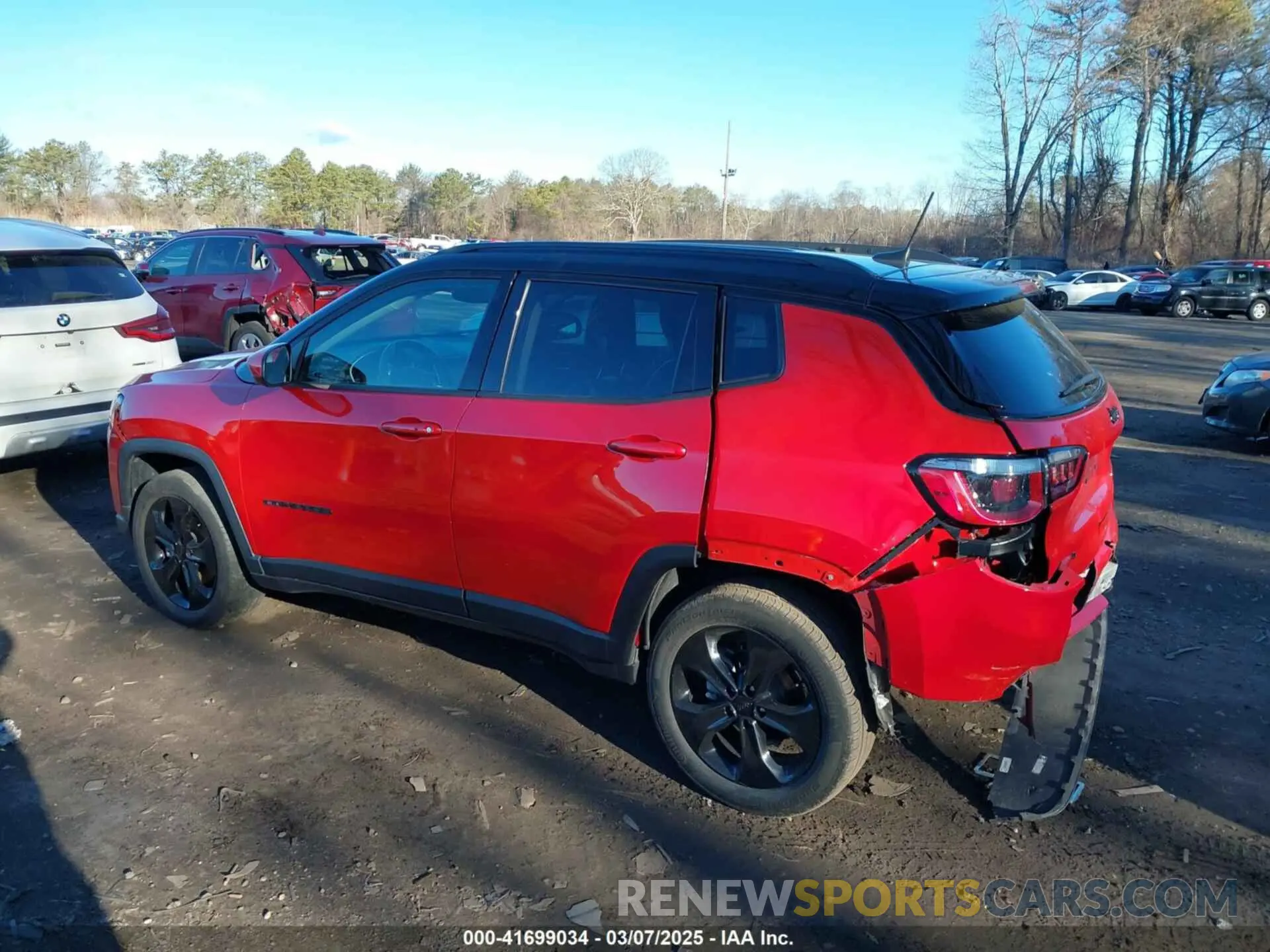 14 fotografías del automóvil dañado 3C4NJDBB5LT149875 JEEP COMPASS 2020