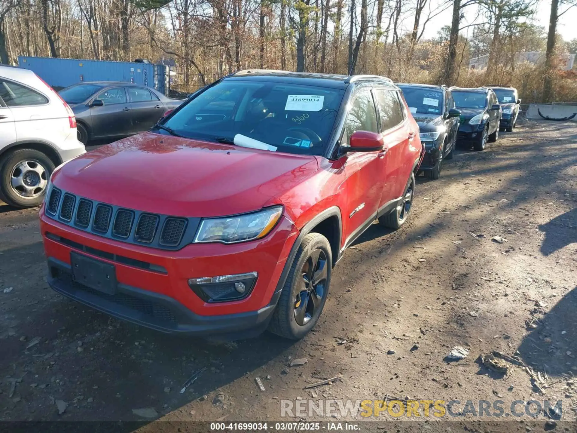 2 fotografías del automóvil dañado 3C4NJDBB5LT149875 JEEP COMPASS 2020