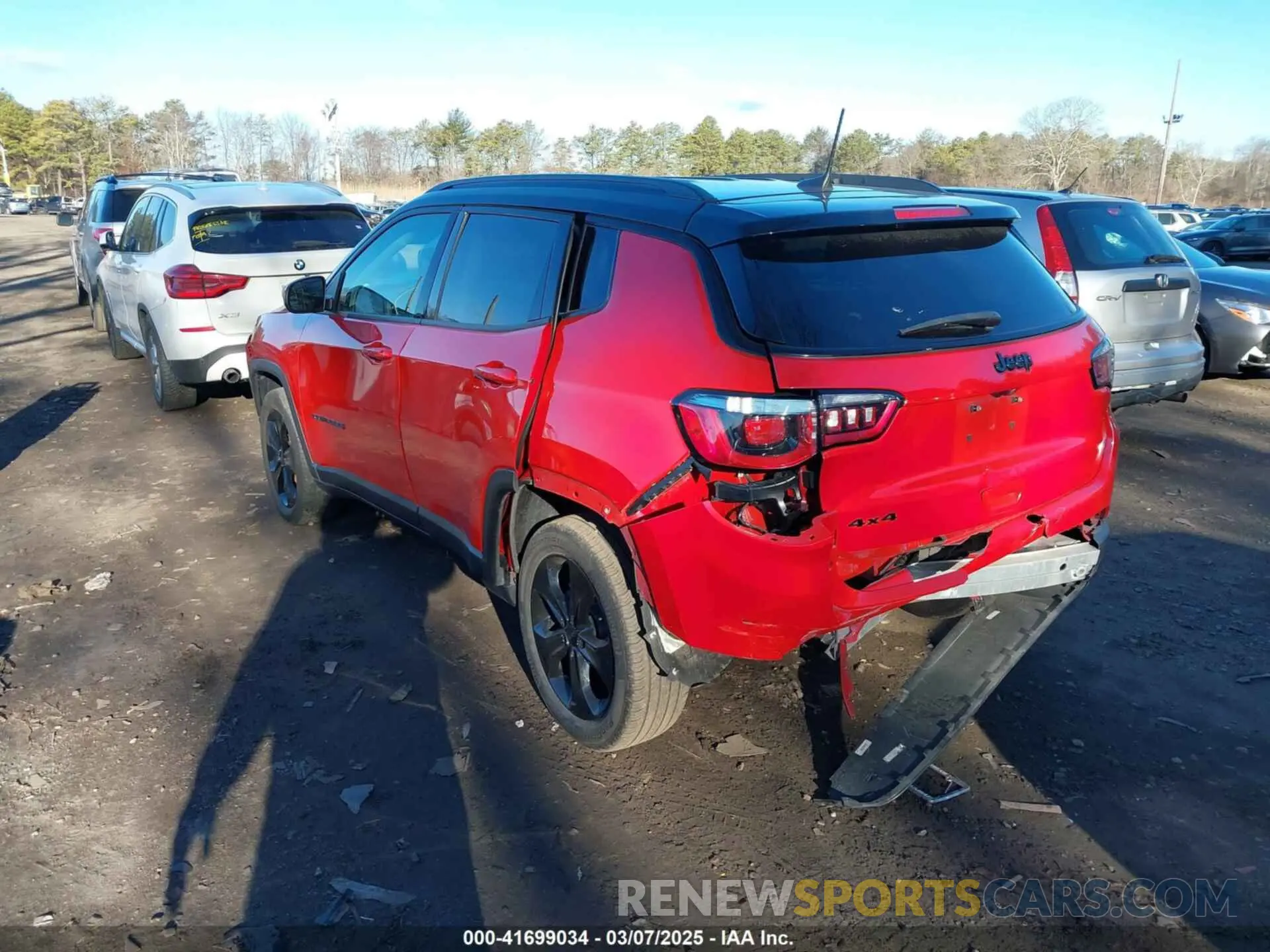 3 fotografías del automóvil dañado 3C4NJDBB5LT149875 JEEP COMPASS 2020