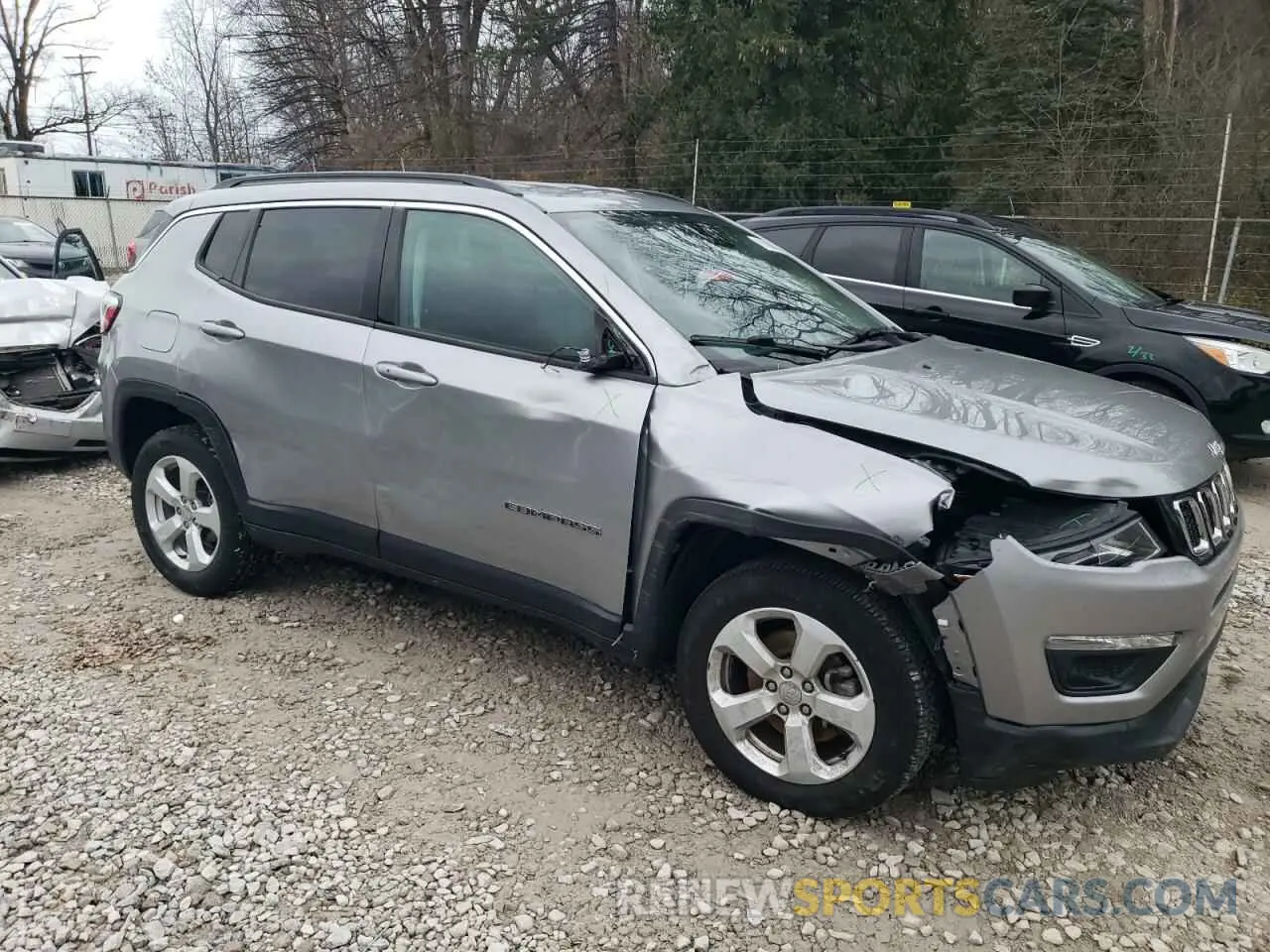 4 fotografías del automóvil dañado 3C4NJDBB6LT100572 JEEP COMPASS 2020