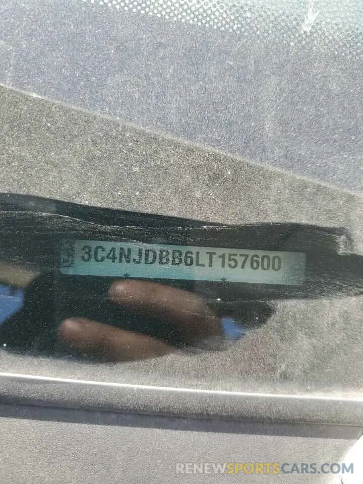 13 fotografías del automóvil dañado 3C4NJDBB6LT157600 JEEP COMPASS 2020