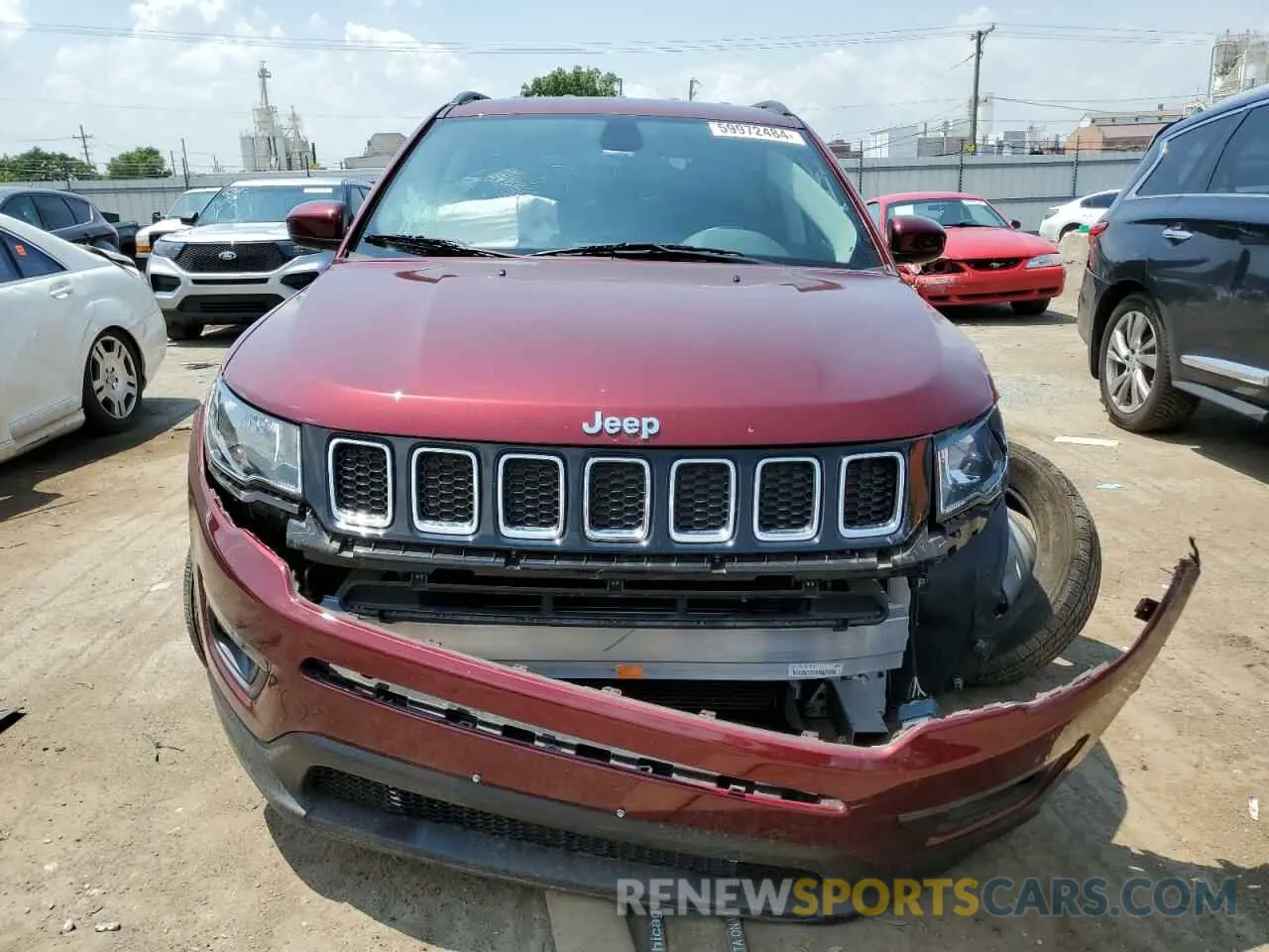 5 fotografías del automóvil dañado 3C4NJDBB7LT165222 JEEP COMPASS 2020