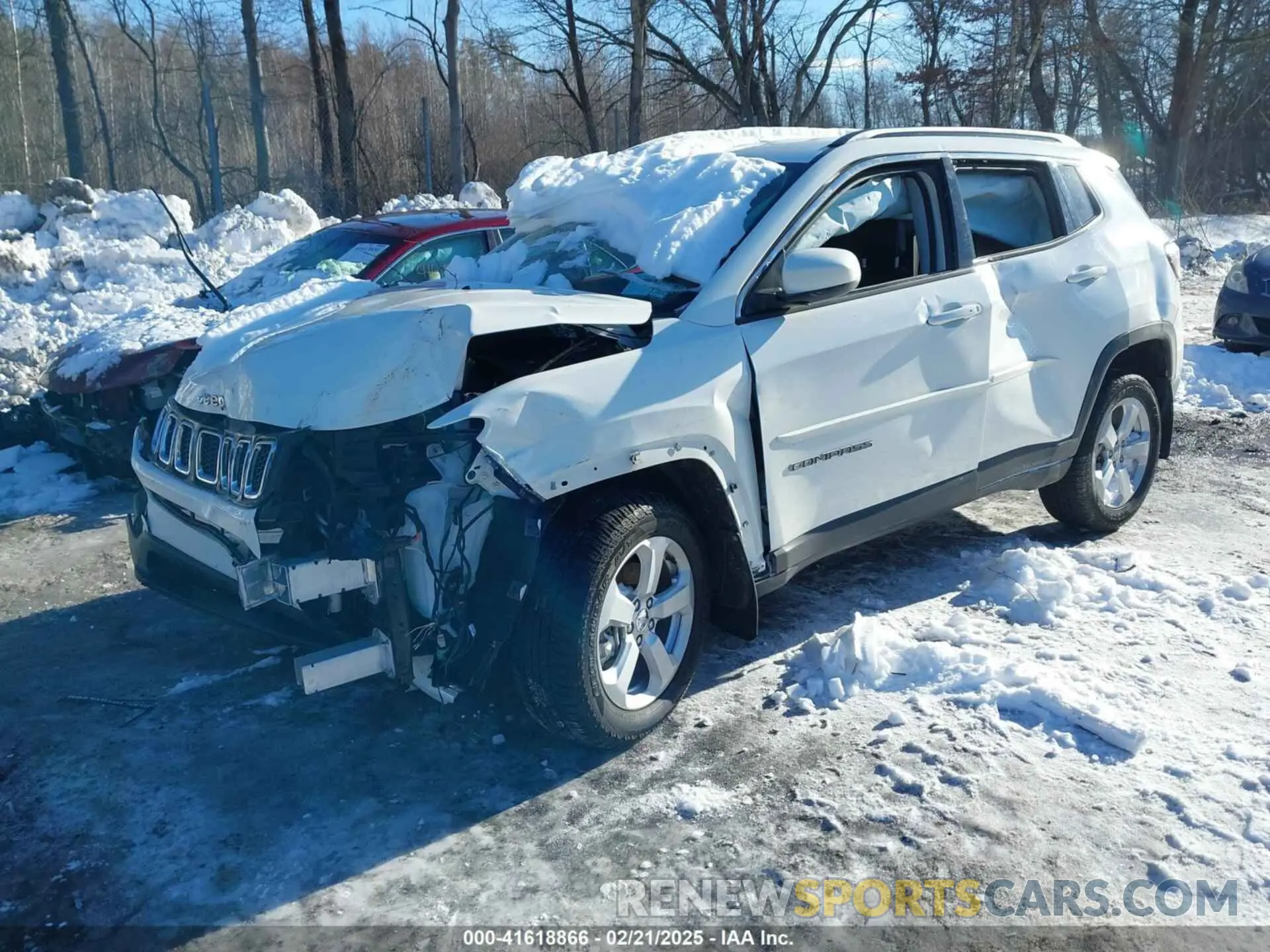 2 fotografías del automóvil dañado 3C4NJDBB9LT112280 JEEP COMPASS 2020
