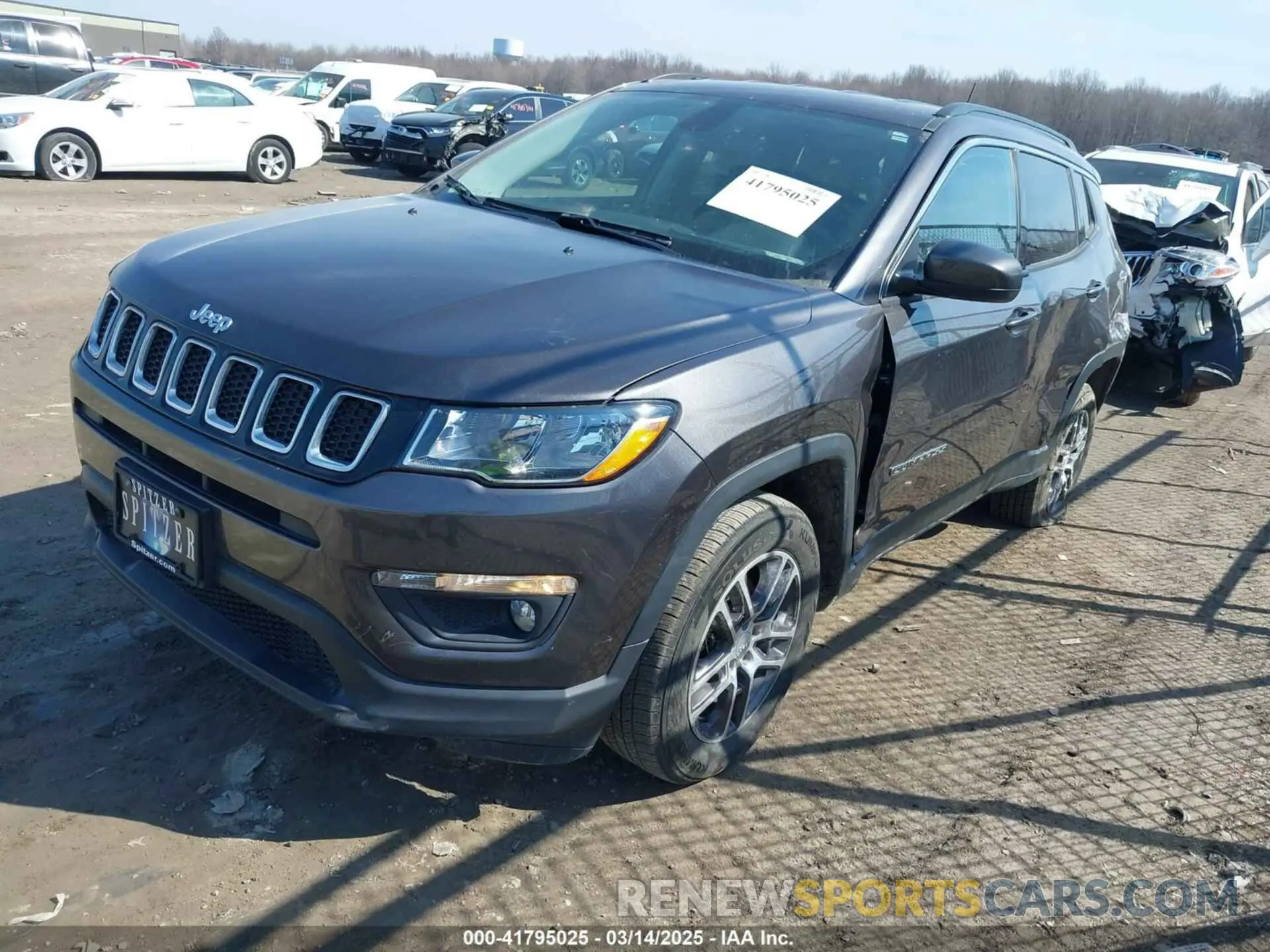 2 fotografías del automóvil dañado 3C4NJDBB9LT139429 JEEP COMPASS 2020