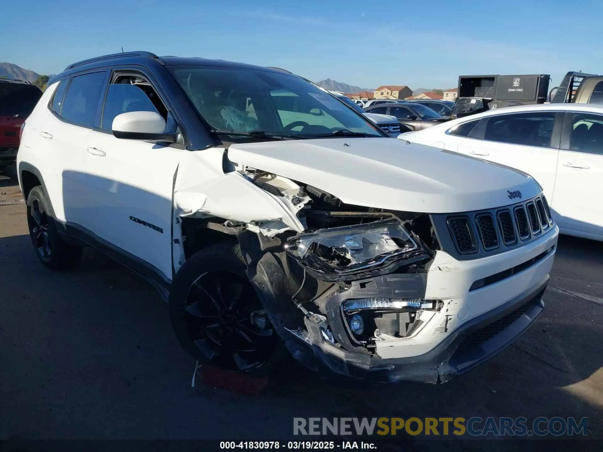 6 fotografías del automóvil dañado 3C4NJDBBXLT203932 JEEP COMPASS 2020