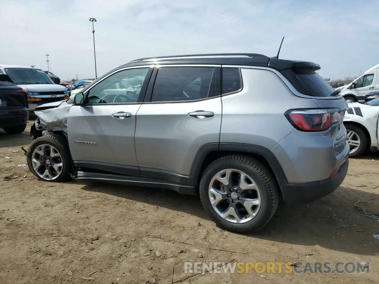2 fotografías del automóvil dañado 3C4NJDCB0LT128186 JEEP COMPASS 2020