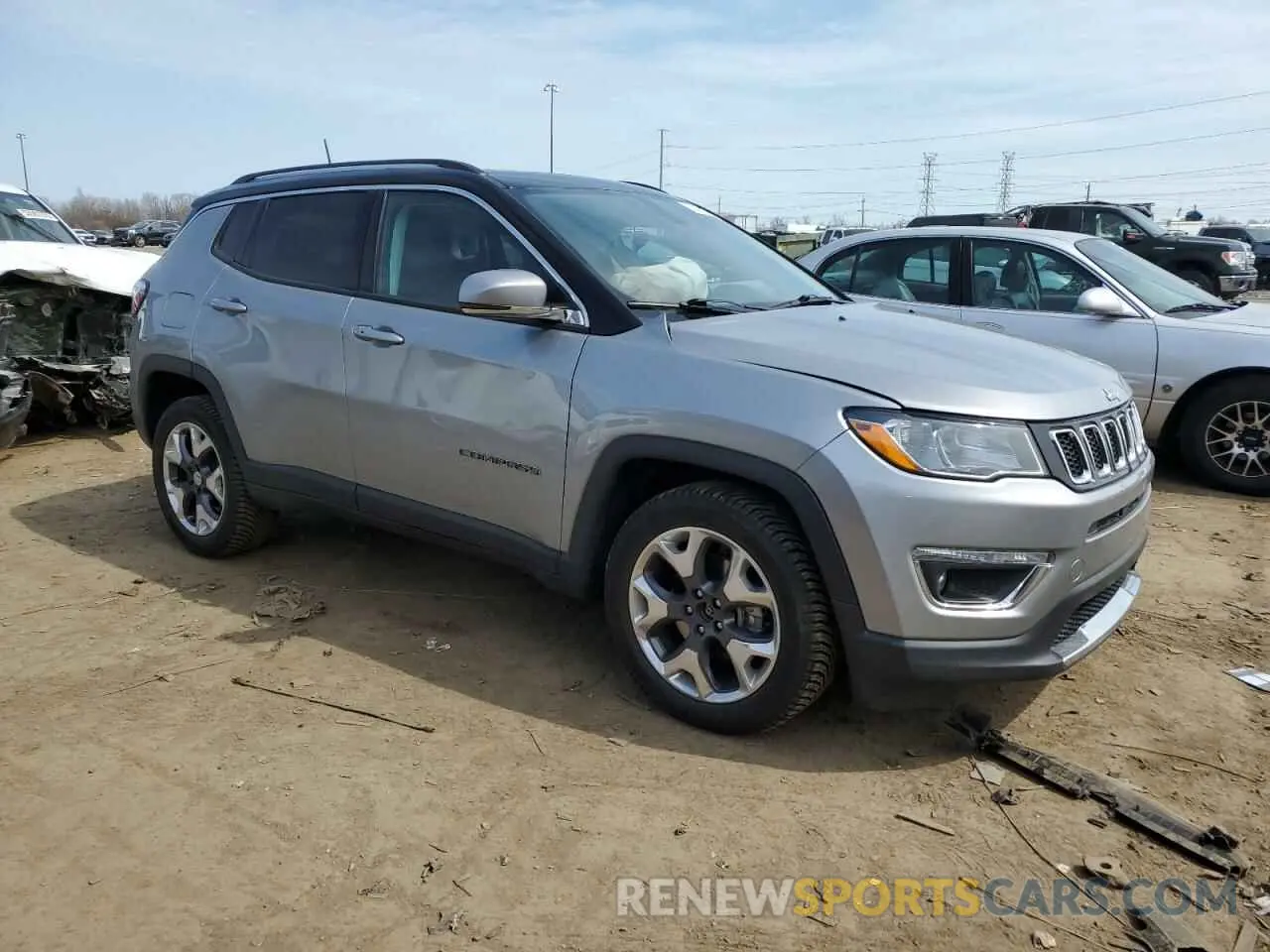 4 fotografías del automóvil dañado 3C4NJDCB0LT128186 JEEP COMPASS 2020