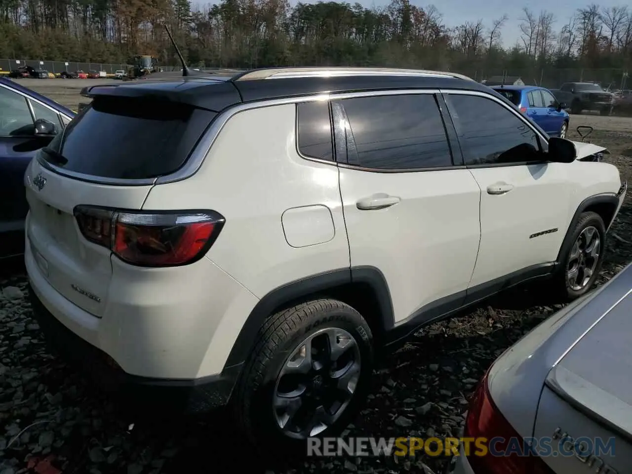 3 fotografías del automóvil dañado 3C4NJDCB0LT195905 JEEP COMPASS 2020