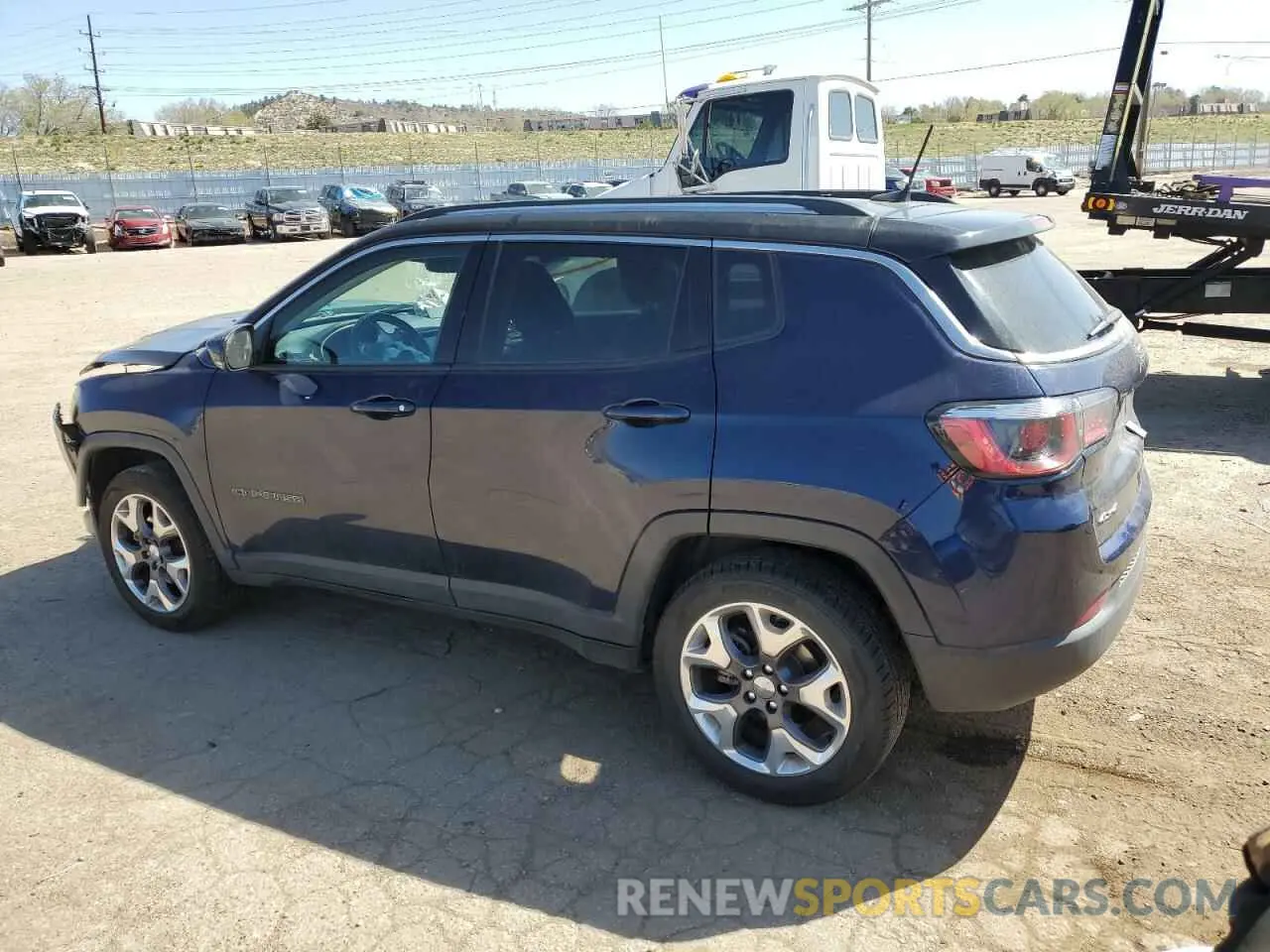 2 fotografías del automóvil dañado 3C4NJDCB0LT203629 JEEP COMPASS 2020