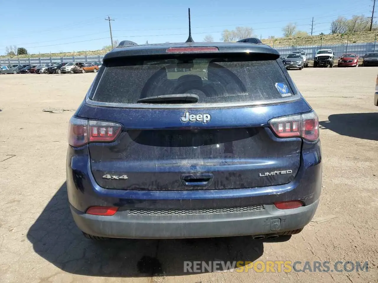 6 fotografías del automóvil dañado 3C4NJDCB0LT203629 JEEP COMPASS 2020