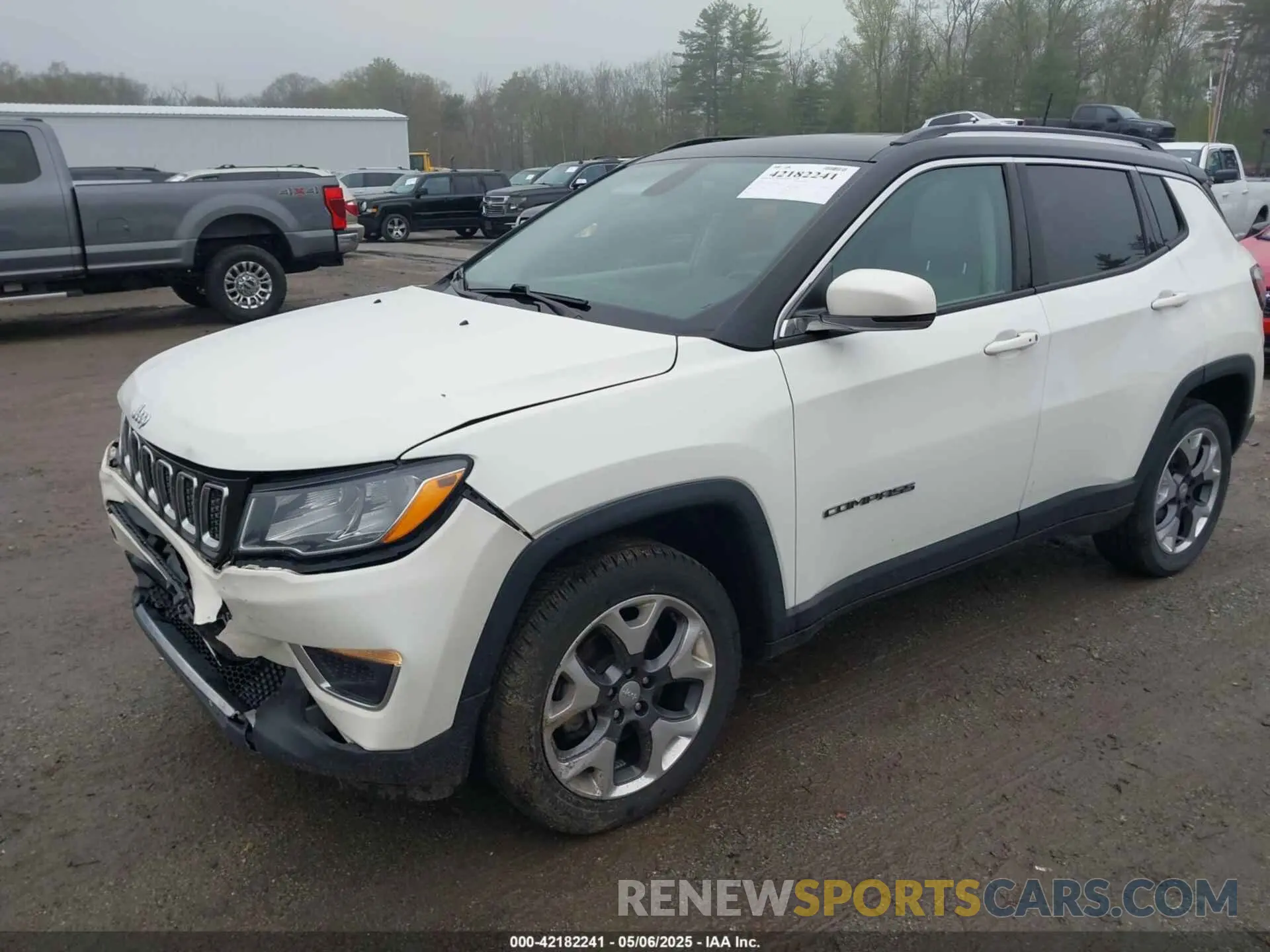 2 fotografías del automóvil dañado 3C4NJDCB0LT233570 JEEP COMPASS 2020