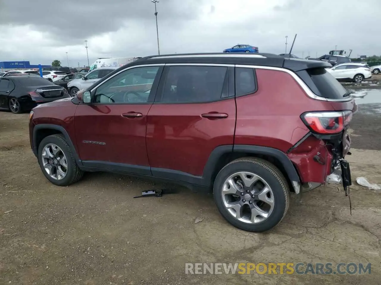 2 fotografías del automóvil dañado 3C4NJDCB0LT233813 JEEP COMPASS 2020