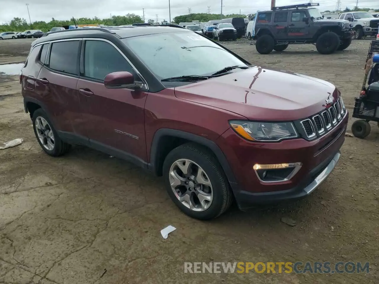 4 fotografías del automóvil dañado 3C4NJDCB0LT233813 JEEP COMPASS 2020