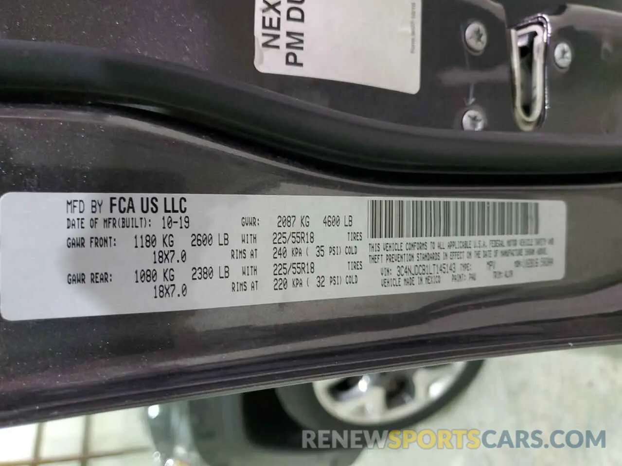 13 fotografías del automóvil dañado 3C4NJDCB1LT145143 JEEP COMPASS 2020