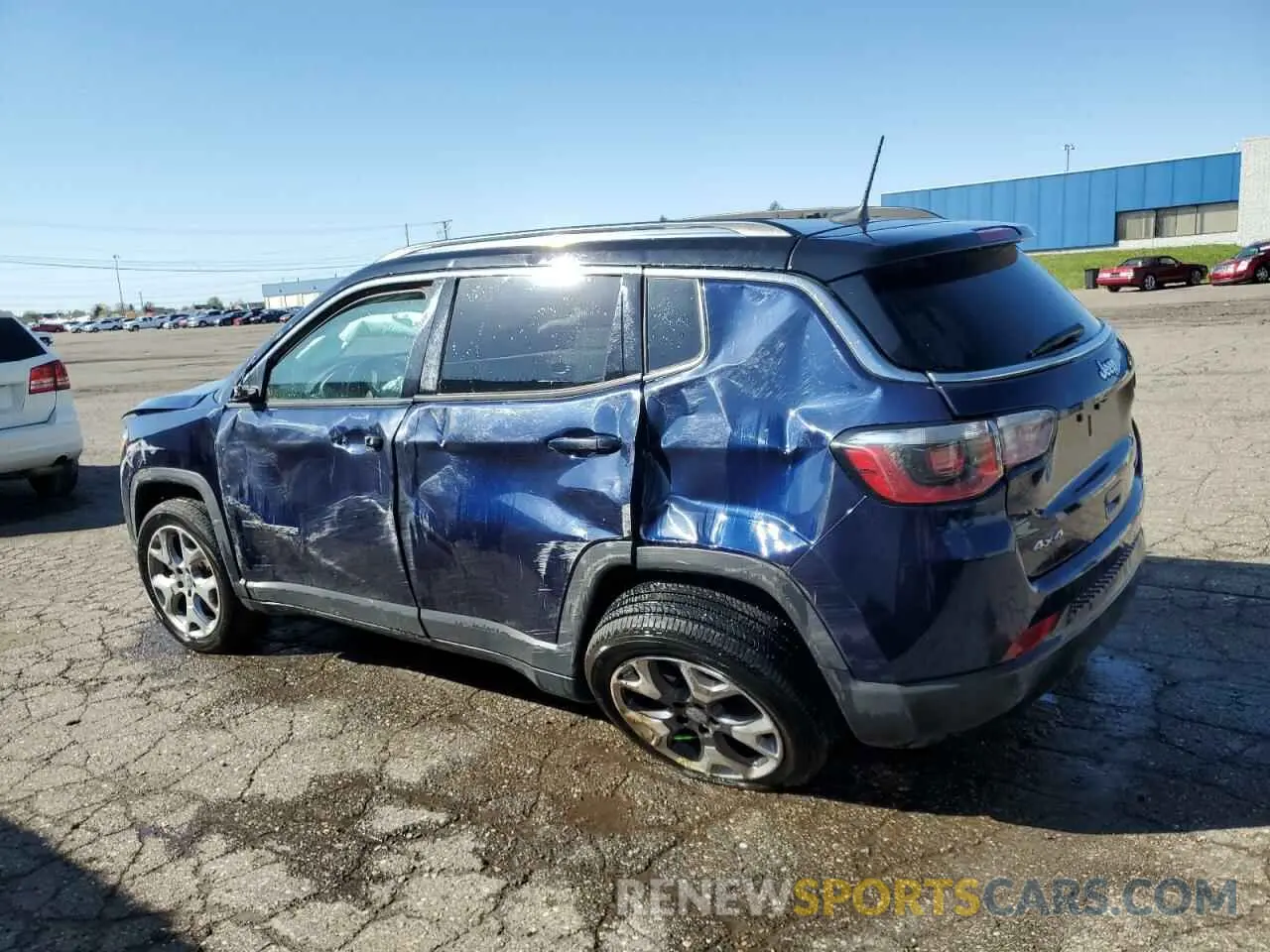 2 fotografías del automóvil dañado 3C4NJDCB2LT145796 JEEP COMPASS 2020