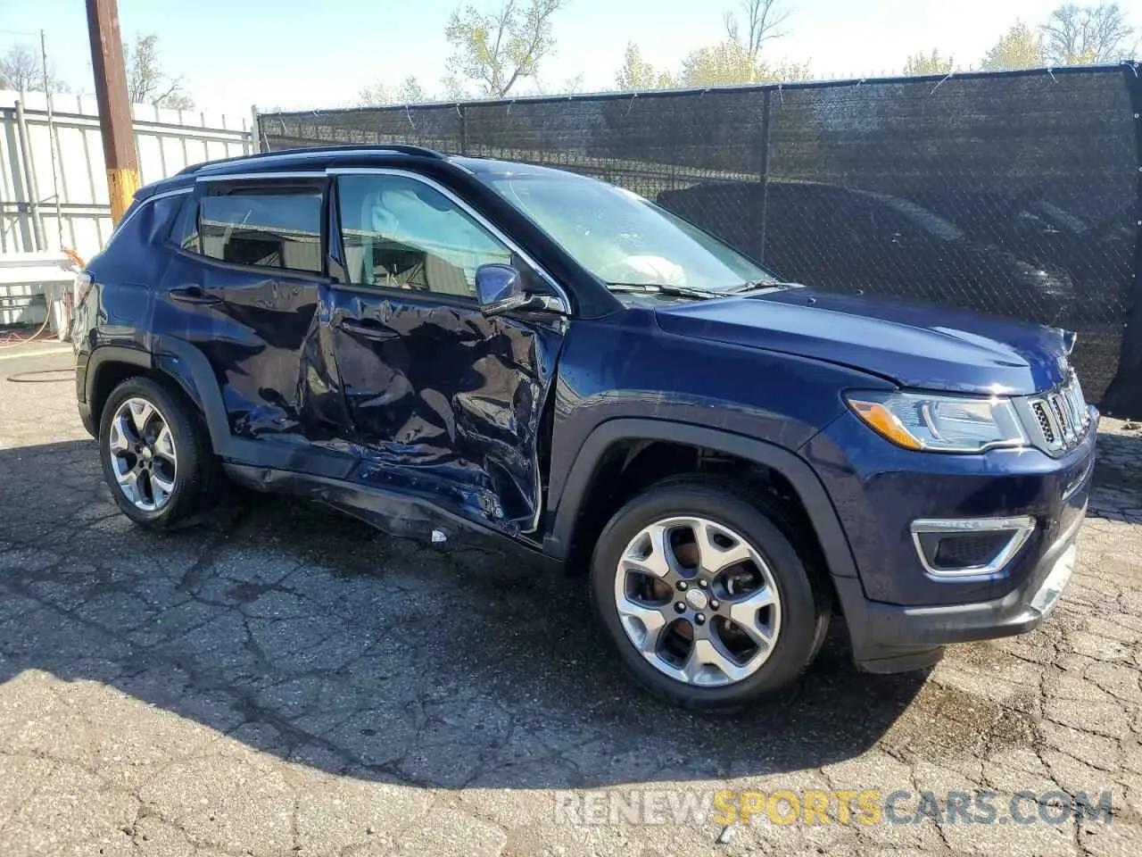 4 fotografías del automóvil dañado 3C4NJDCB2LT145796 JEEP COMPASS 2020