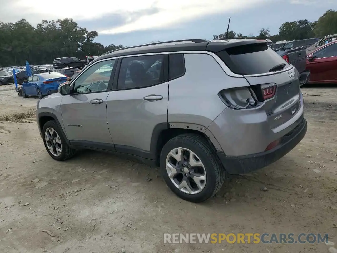 2 fotografías del automóvil dañado 3C4NJDCB3LT128070 JEEP COMPASS 2020