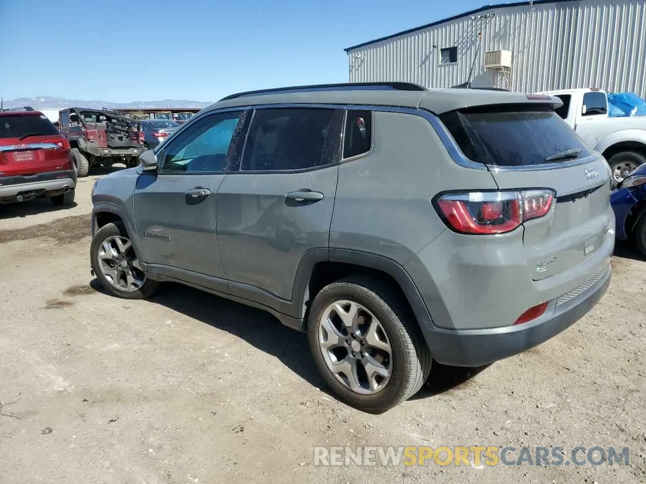 2 fotografías del automóvil dañado 3C4NJDCB3LT167127 JEEP COMPASS 2020