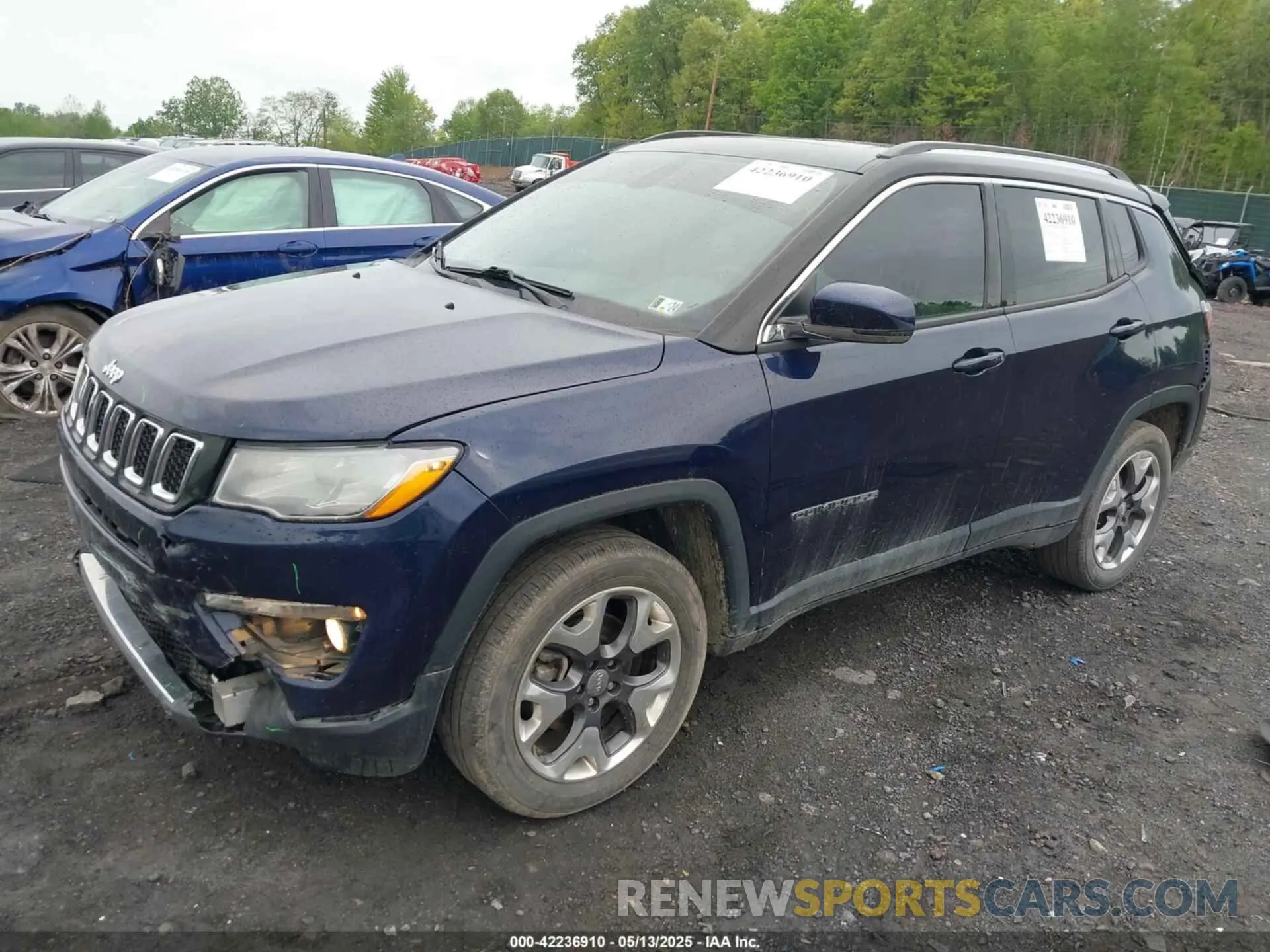 2 fotografías del automóvil dañado 3C4NJDCB5LT238795 JEEP COMPASS 2020