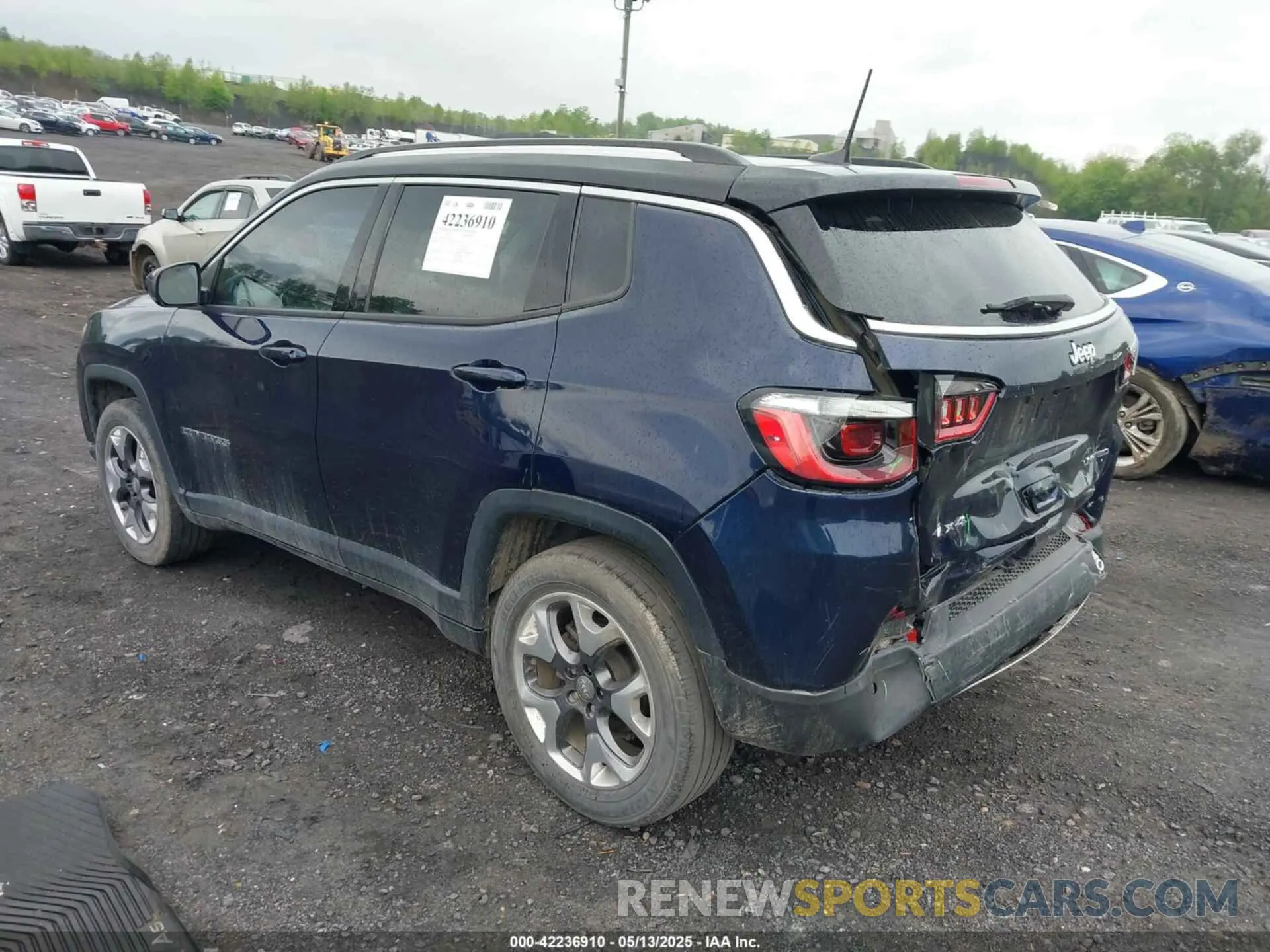3 fotografías del automóvil dañado 3C4NJDCB5LT238795 JEEP COMPASS 2020